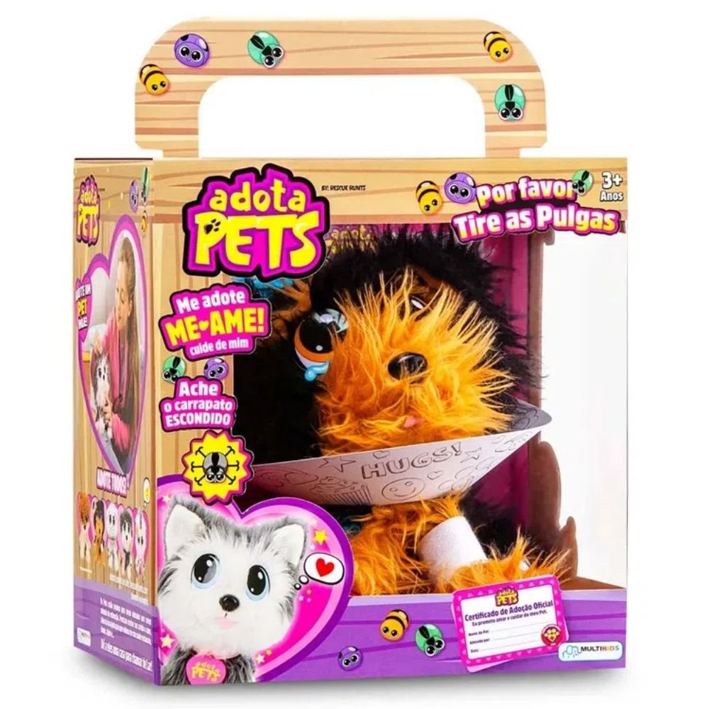 COMP Kit Adota Pets Coockie + Scott + Dreamy + Lulu Com Acessórios Multikids