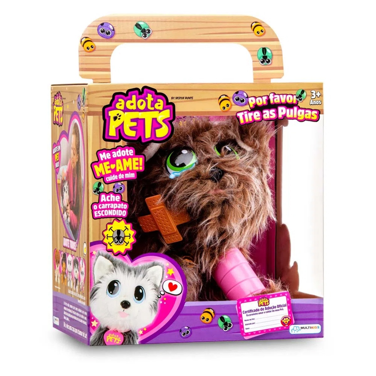 COMP Kit Adota Pets Coockie + Scott + Dreamy + Lulu Com Acessórios Multikids