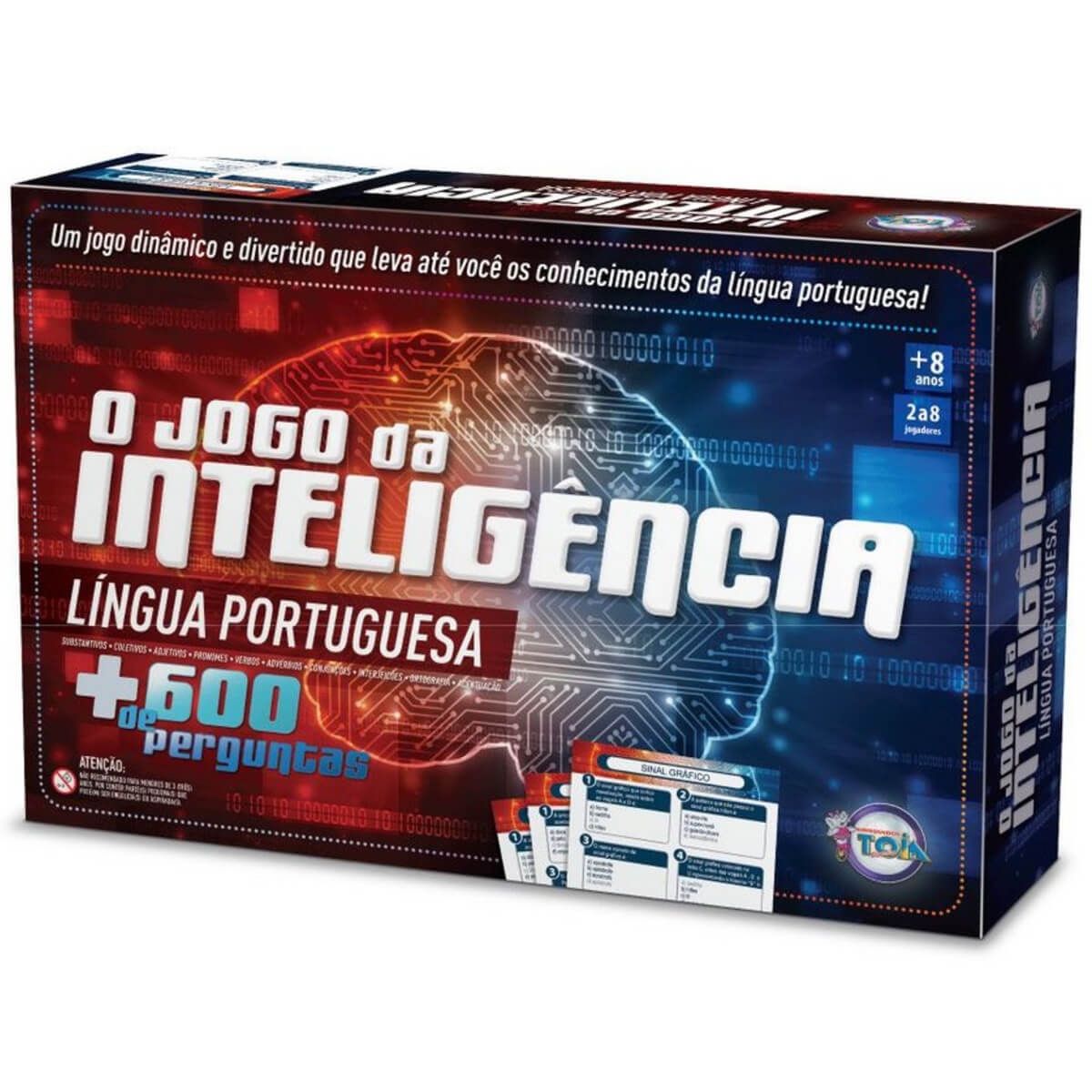 COMP Kit Jogos de Tabuleiro Com Perguntas e Respostas Tóia