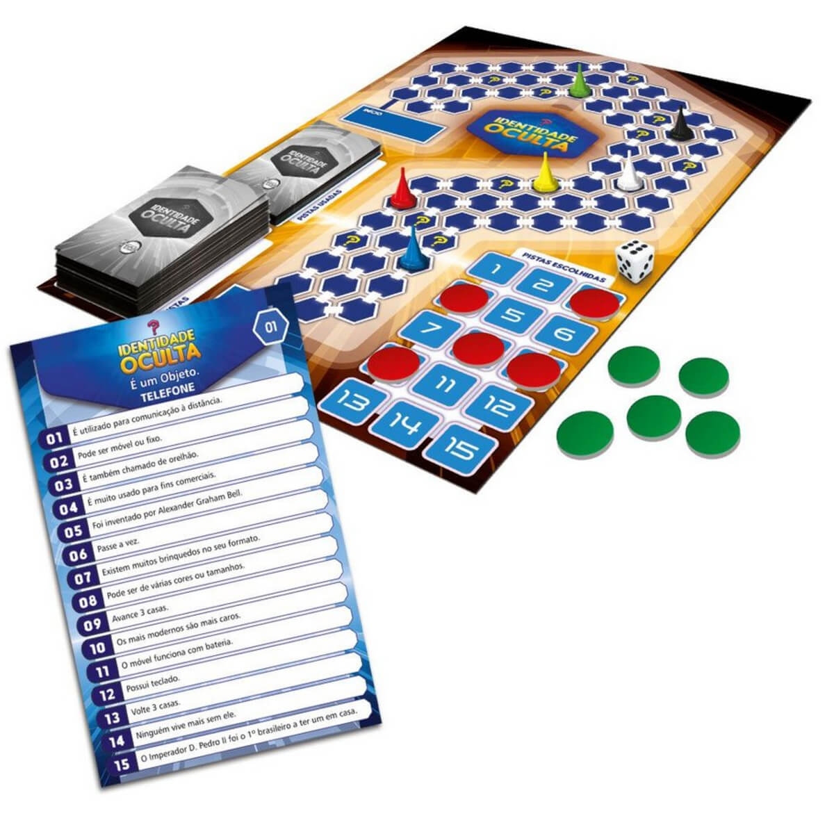 COMP Kit Jogos de Tabuleiro Com Perguntas e Respostas Tóia