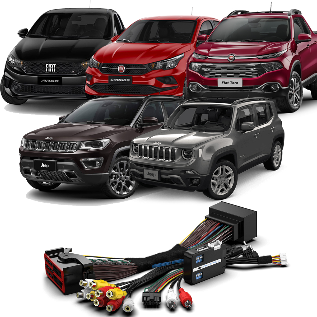 COMP Kit para Carro Interface de Vìdeo FT-VF-UC2 + Interface de espelhamento SMART MIRROR II