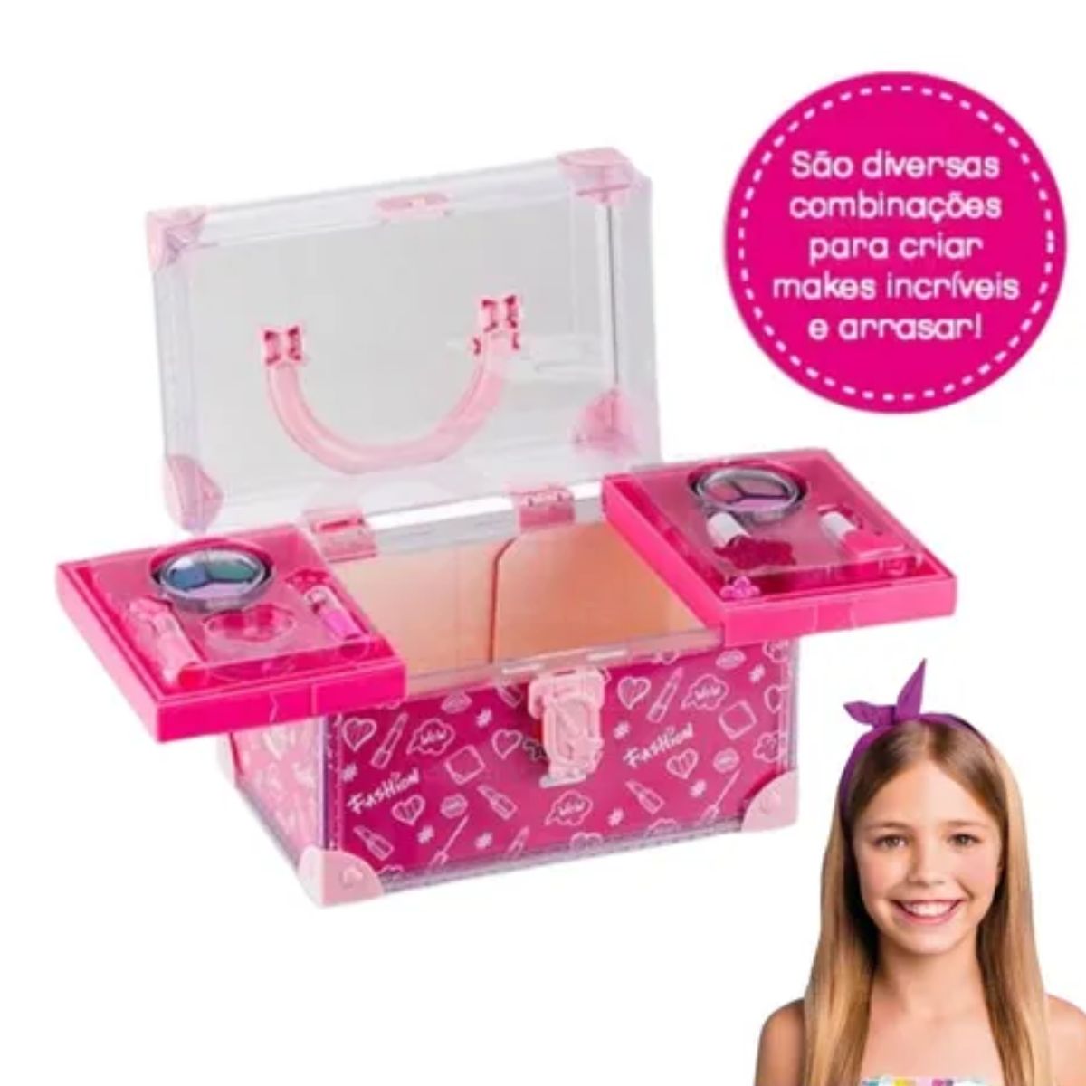 Maleta Maquiagem Infantil My Style Beauty Multikids - BR1335
