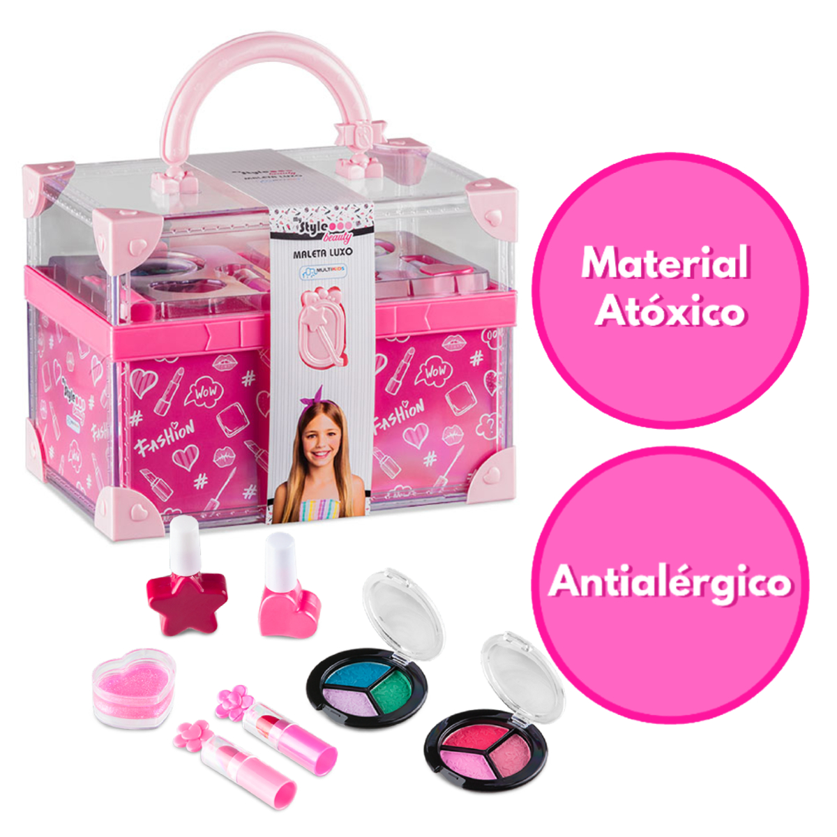 Maleta Maquiagem Infantil My Style Beauty Multikids - BR1335