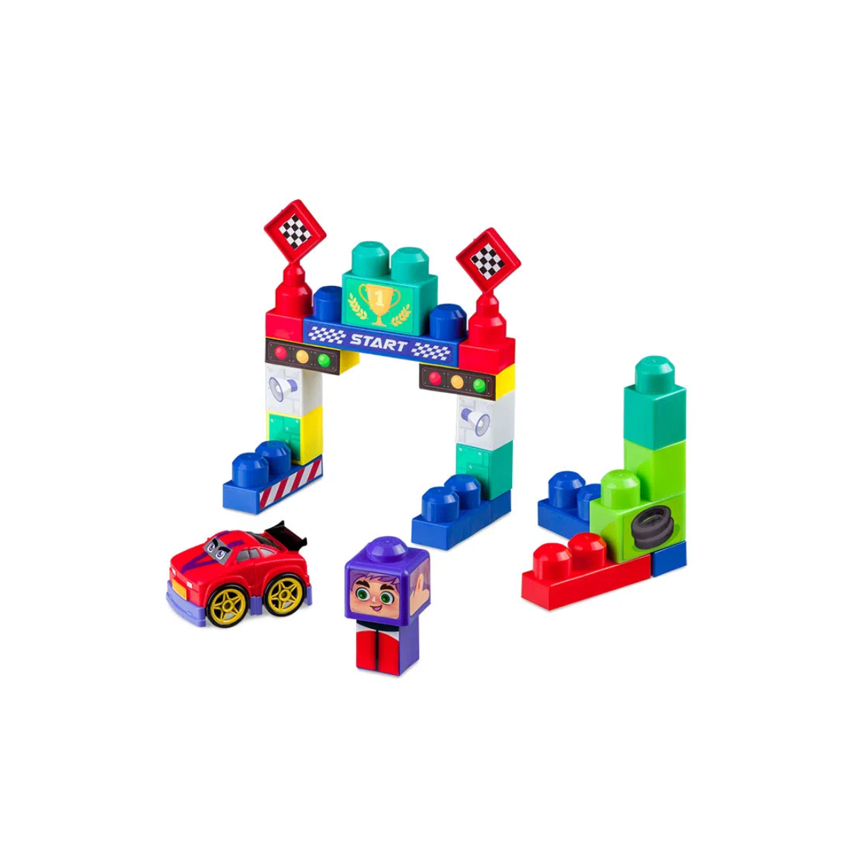 Brinquedos de Montar Cubic Jr Blocos City Car 21 Peças Multikids - BR1395