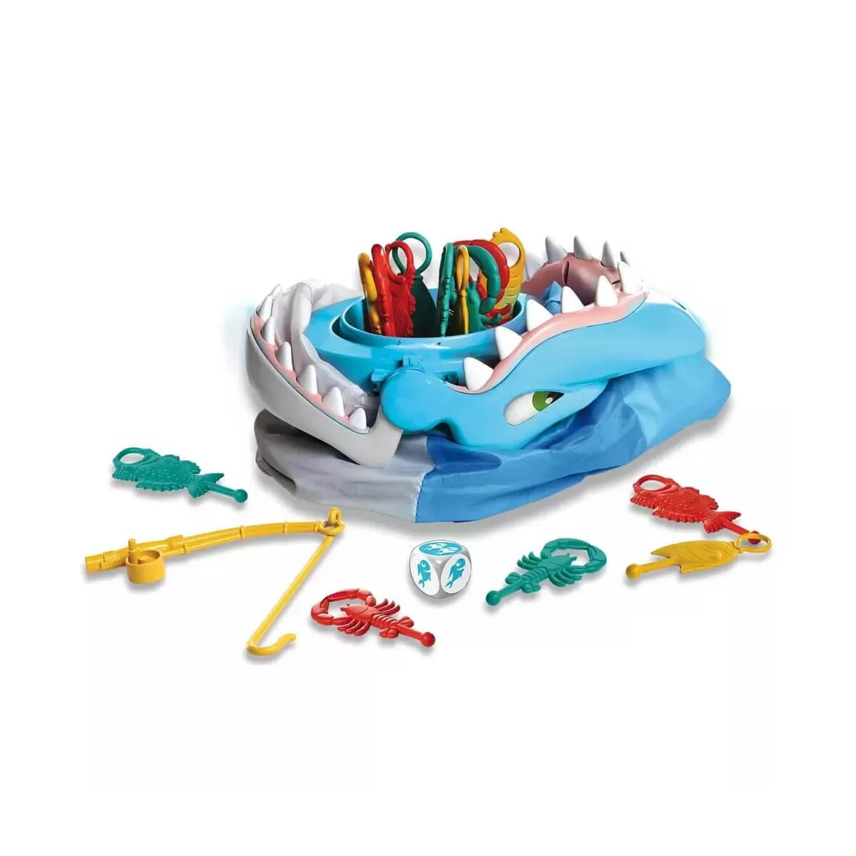Brinquedo Jogo Tubarão Bocão com Vara de Pescar Multikids - BR753