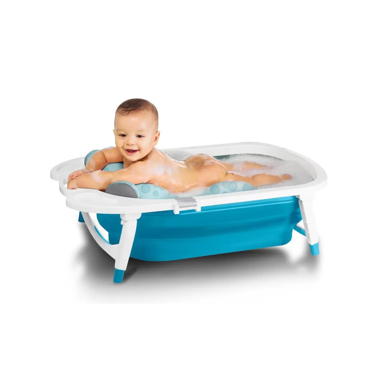 Almofada de Banho para Bebê Sosseguinho Menino Termica Com Fixação Multikids Baby - BB1049