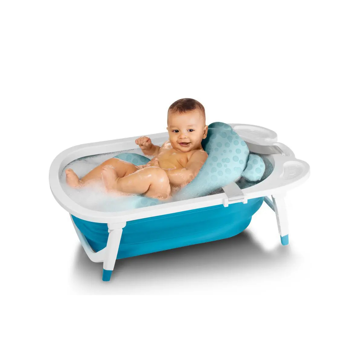 Almofada de Banho para Bebê Sosseguinho Menino Termica Com Fixação Multikids Baby - BB1049