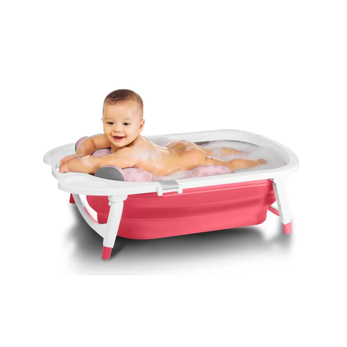 Almofada de Banho para Bebê Sosseguinho Menina Termica Com Fixação Multikids Baby - BB1050