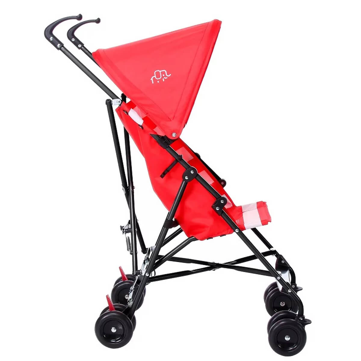 Carrinho De Bebê Guarda-Chuva Baby Navy Até 15 Kg Capota Retrátil Vermelho Multikids - BB558