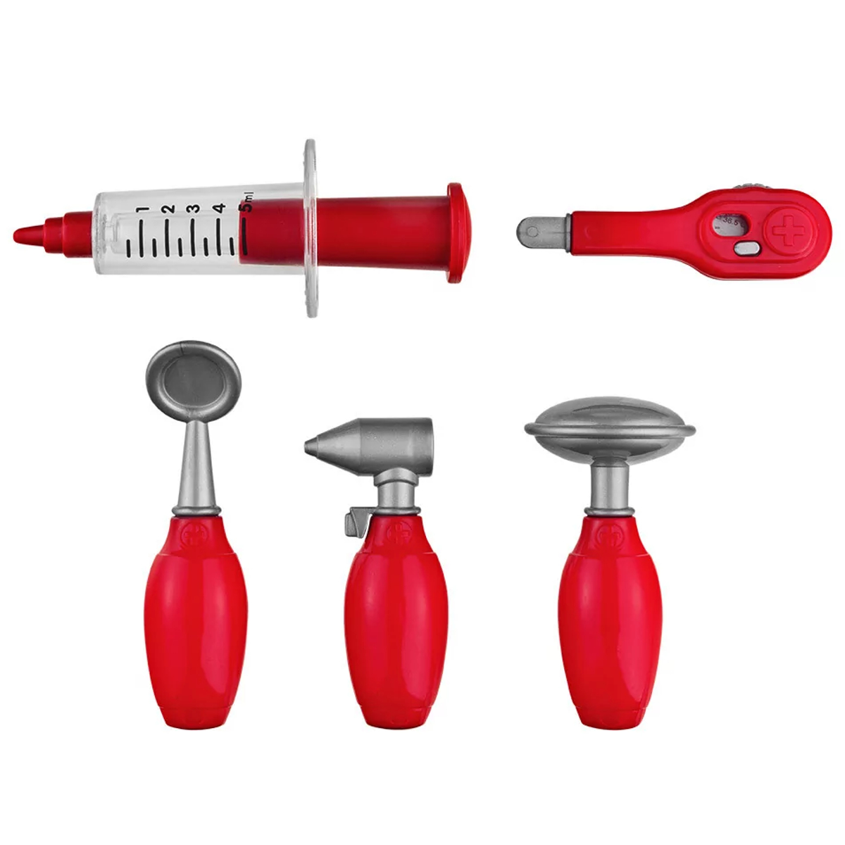 Brinquedo Caminhão de Primeiros Socorros c/ 5 Acessórios Luzes e Som Branco Multikids - BR900