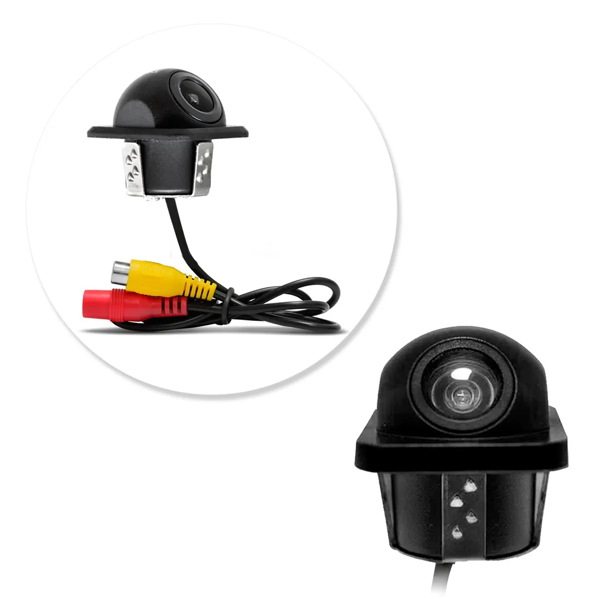 Câmera de Ré Tartaruga Traseira ou Frontal Universal H-Tech - HT-CR200