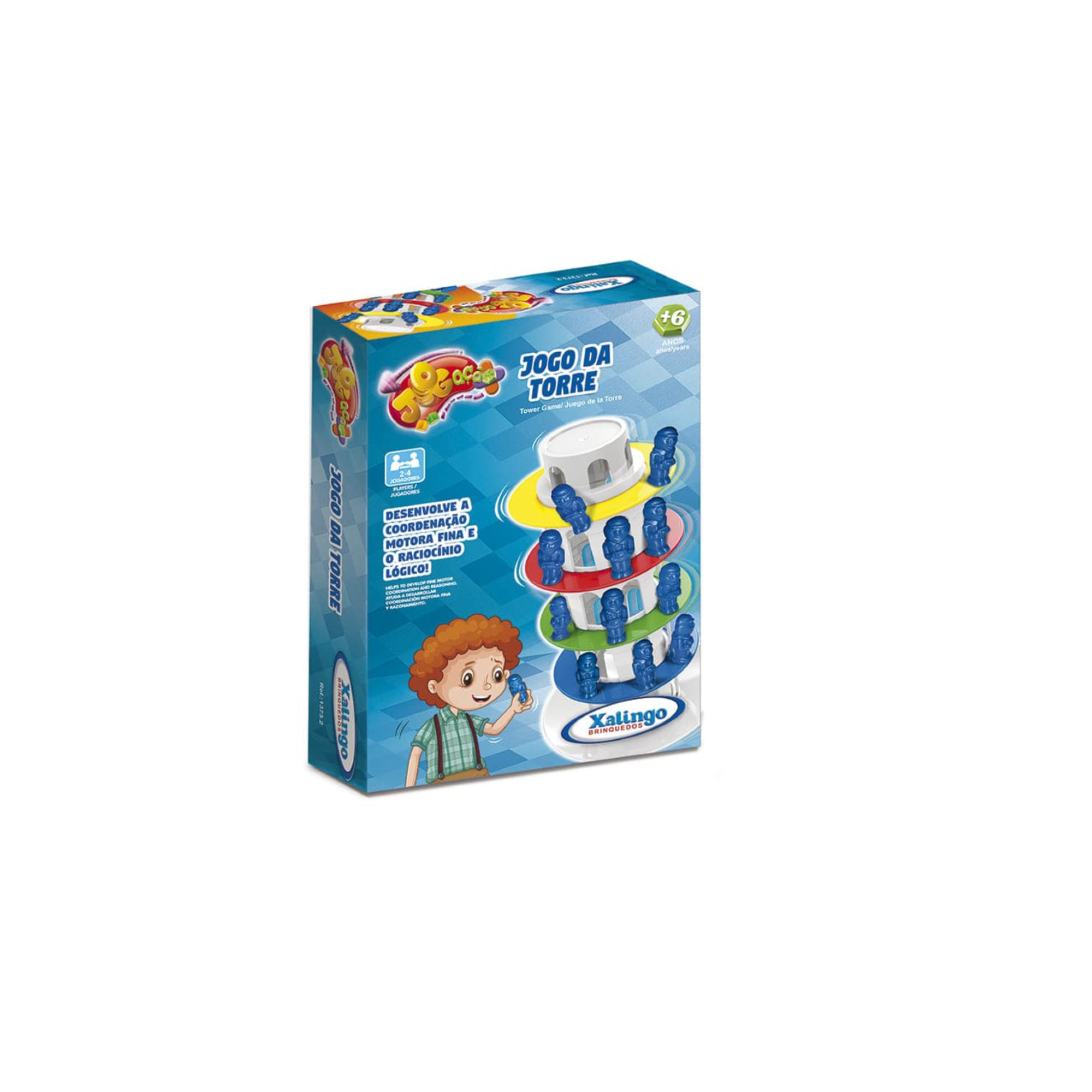 Brinquedo Educacional Jogo da Torre 24 Peças Xalingo - 1373.2