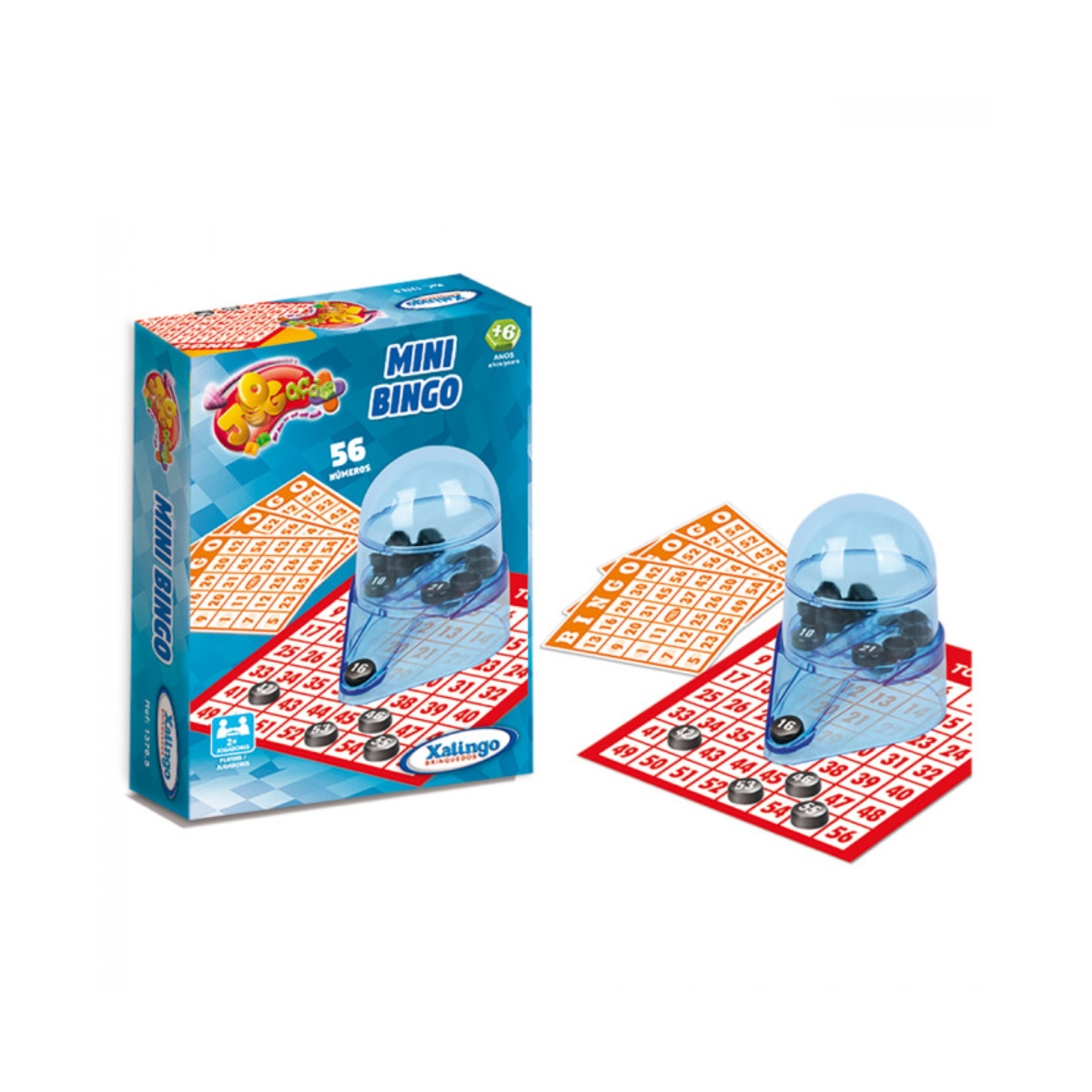 Brinquedo Jogo Mini Bingo 56 números Xalingo - 1376.5