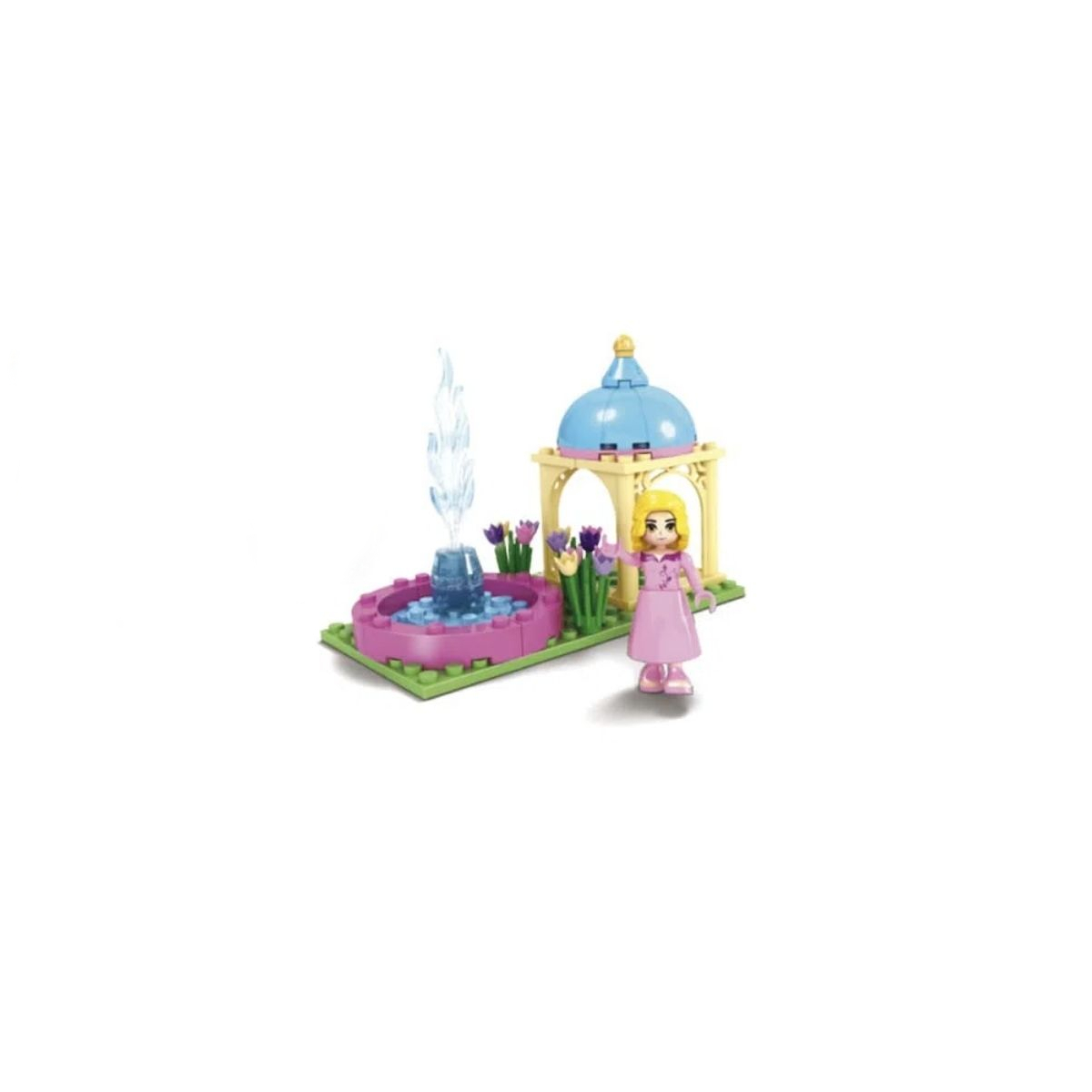 Brinquedo de Montar Reino Cor de Rosa Jardim da Princesa 45 Peças Xalingo - 2709.8