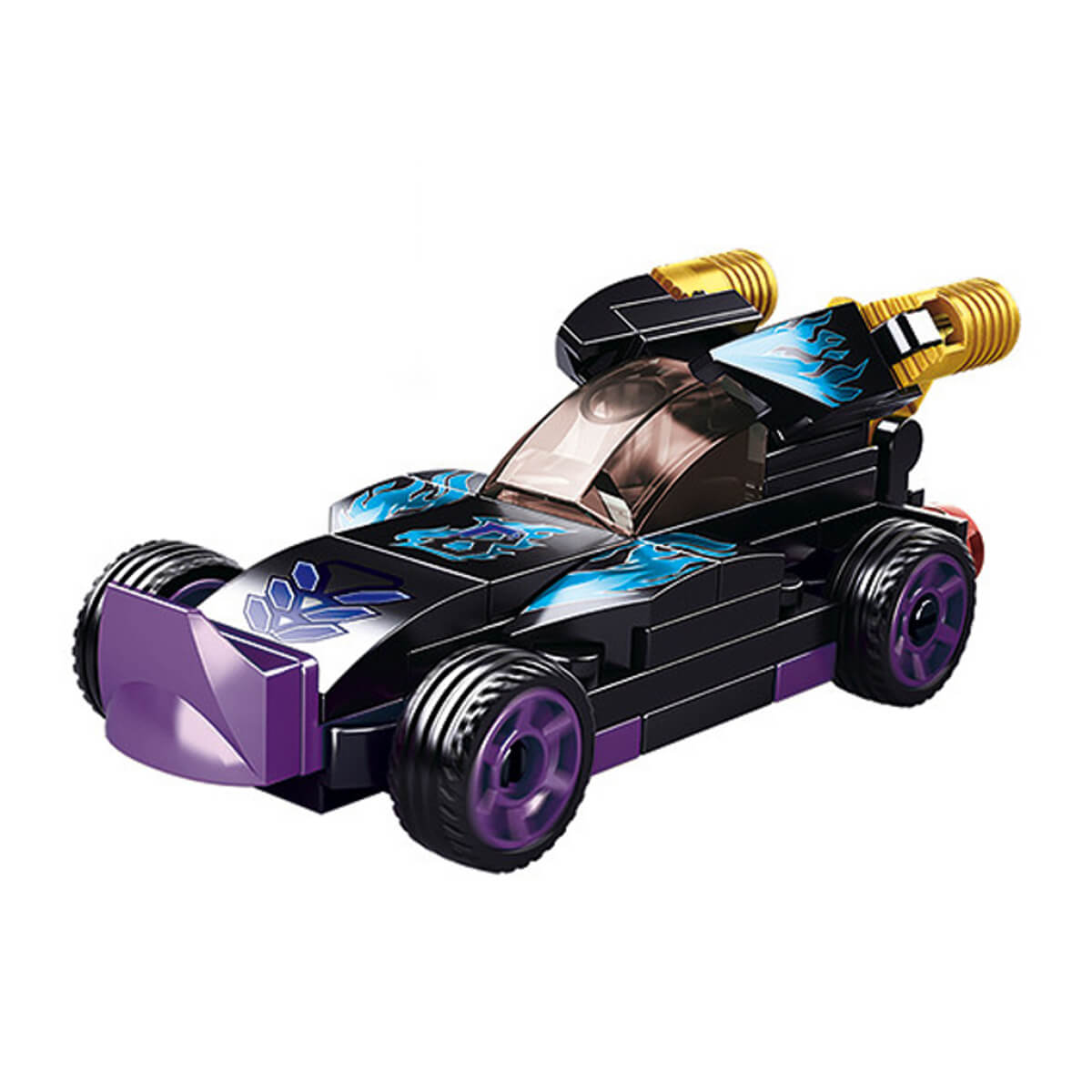 Carrinho Brinquedo de Montar Corrida Maluca Turbo Fast 48 Peças Xalingo - 2716.5