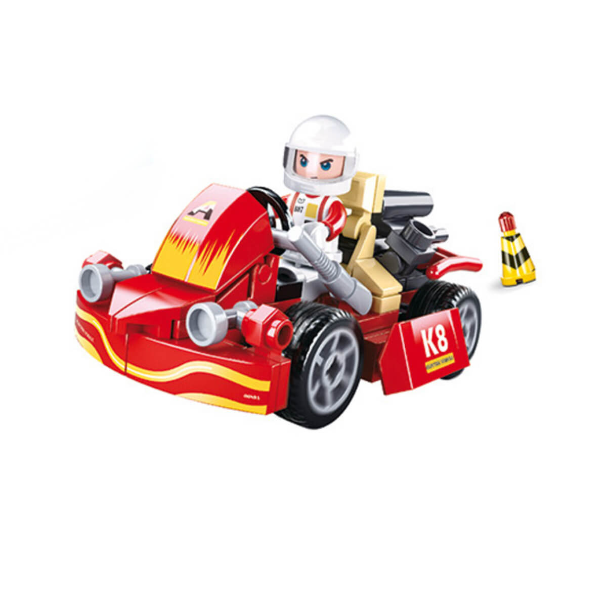 Brinquedo de Montar Cidade Corrida de Kart 89 Peças Xalingo - 2740.9