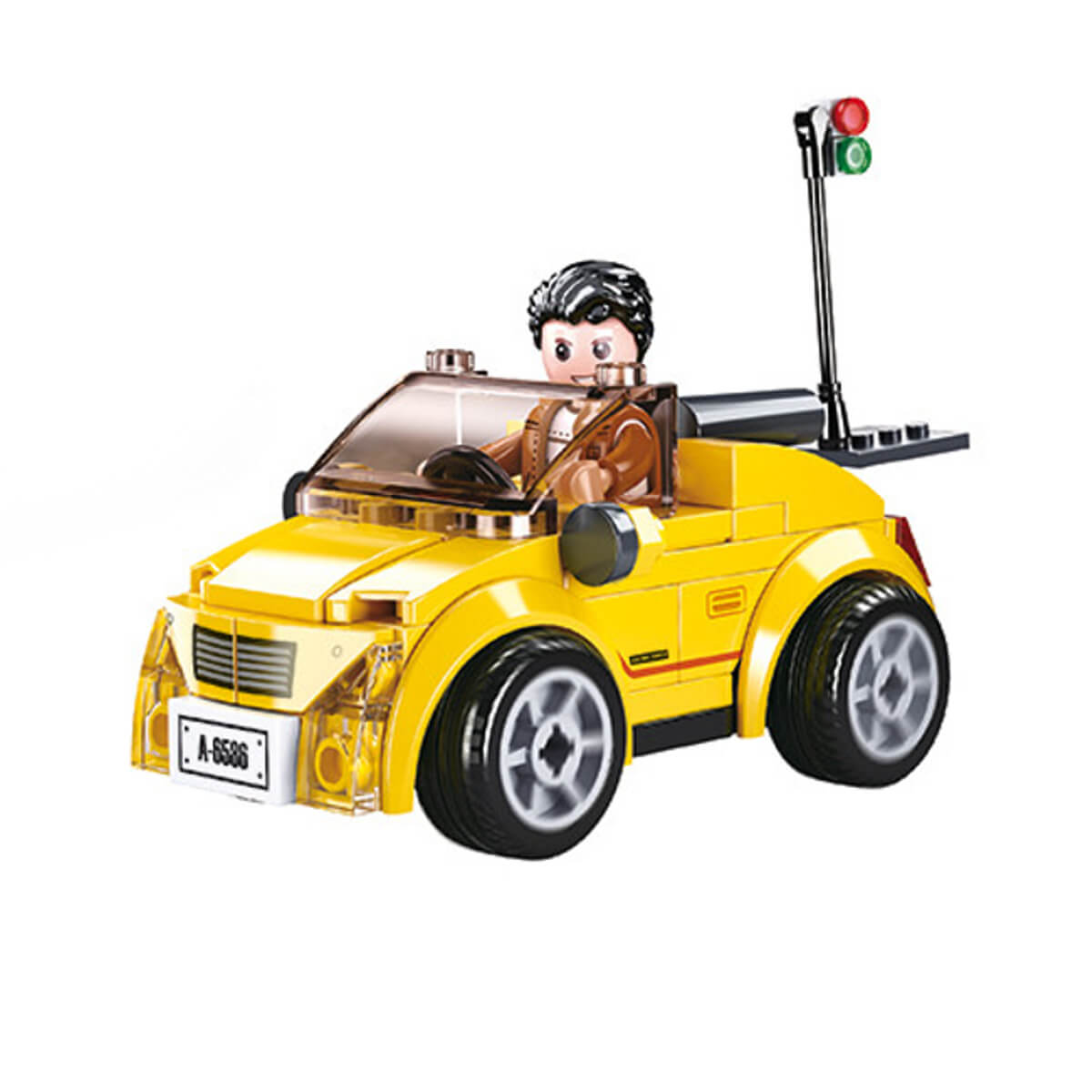 Blocos para Montar Carro Conversível 85 Peças Xalingo - 2741.0