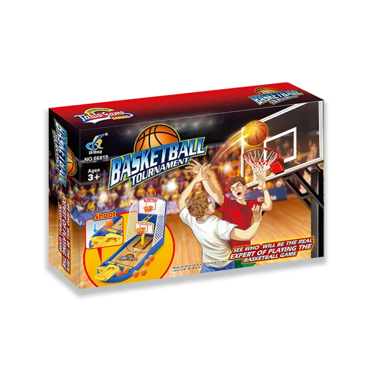 Brinquedo Jogo Basquete de Dedo Basketball Tournament Com 6 Bolinhas Multikids - BR1476