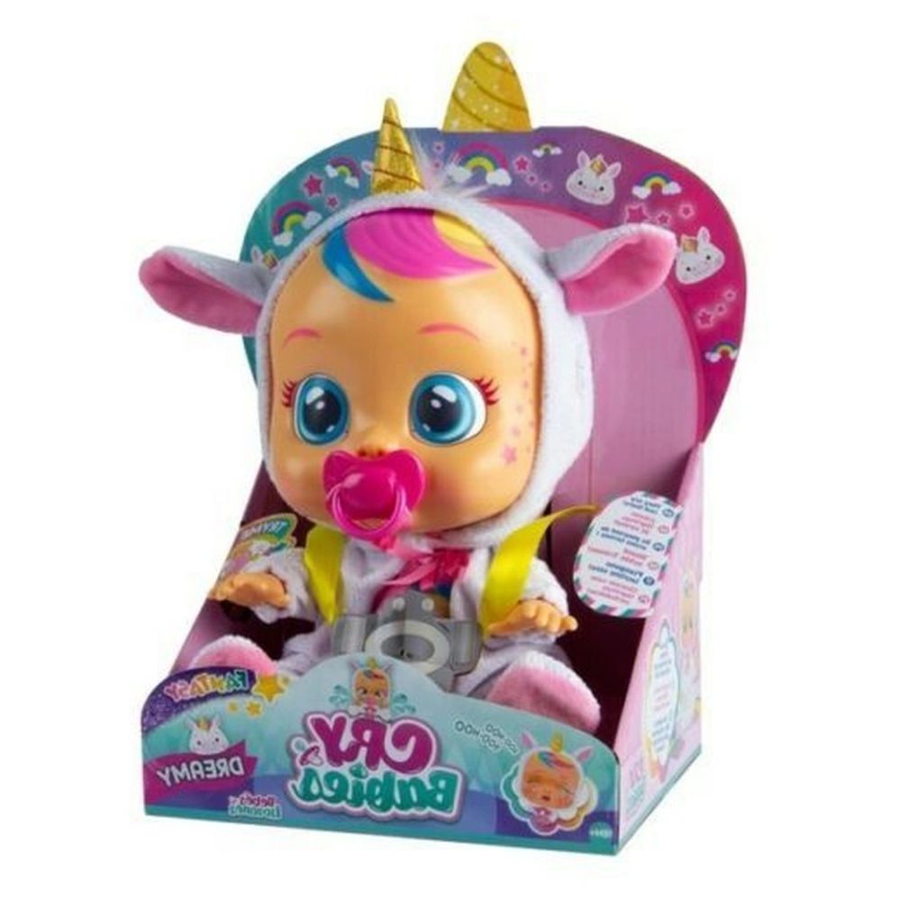 Boneca CryBabies Dreamy com Jogo da Memoria Unicornios 60 Peças