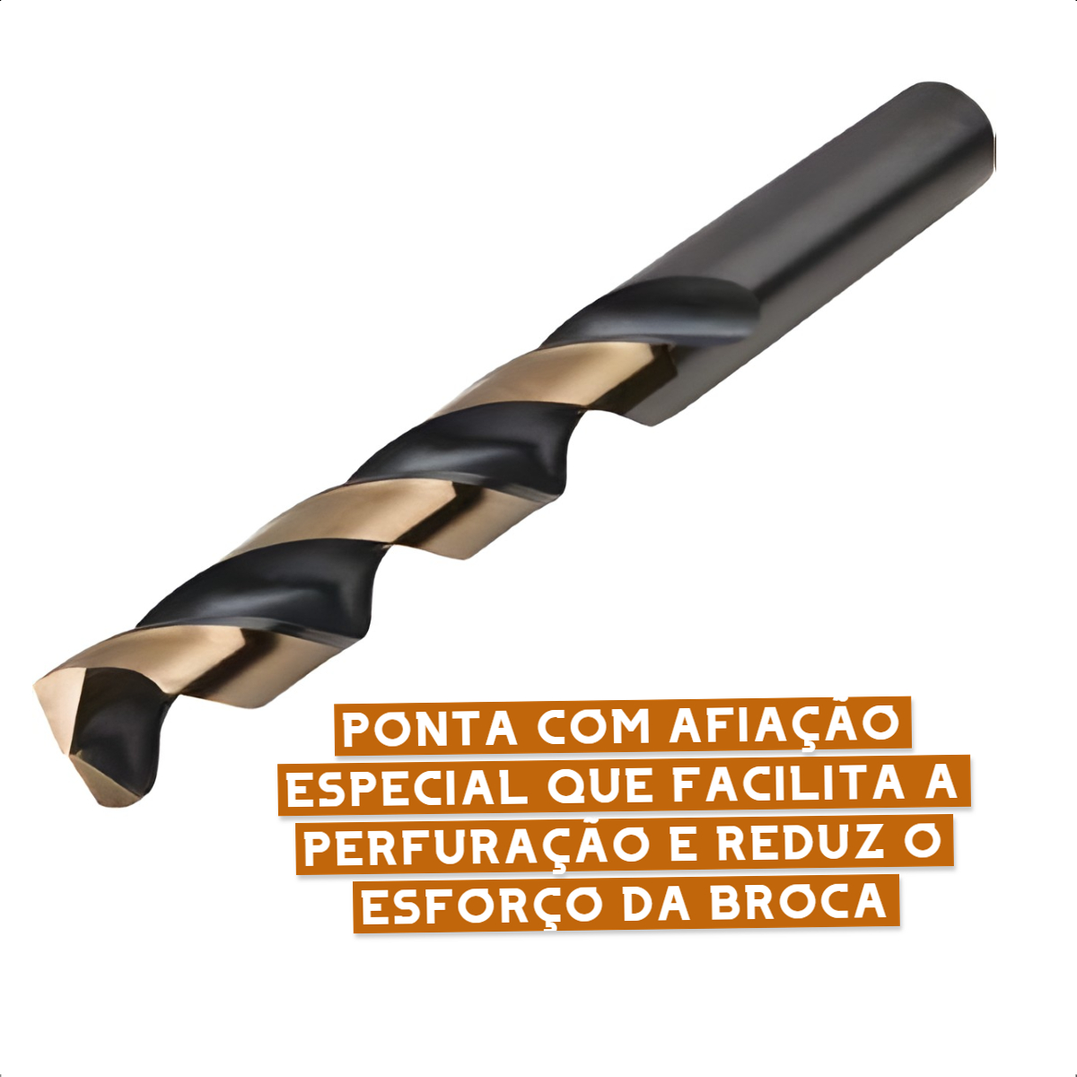 Broca de aço rápido 3,5mm DIN 338 HSS Vonder Plus - 53.57.003.500