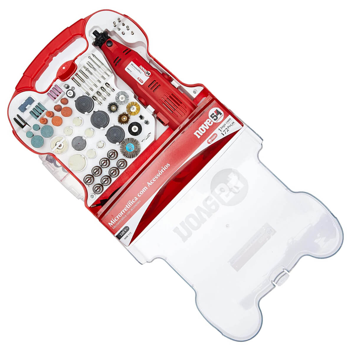 Microrretífica Elétrica 130W 220V Com 171 Acessórios AMR172 Nove54 - 60.68.172.023