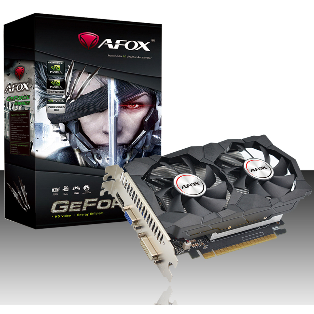 Placa de Video NVIDIA Afox Geforce GT740 4Gb GDDR5 128 Bits - AF740-4096D5H2-V2