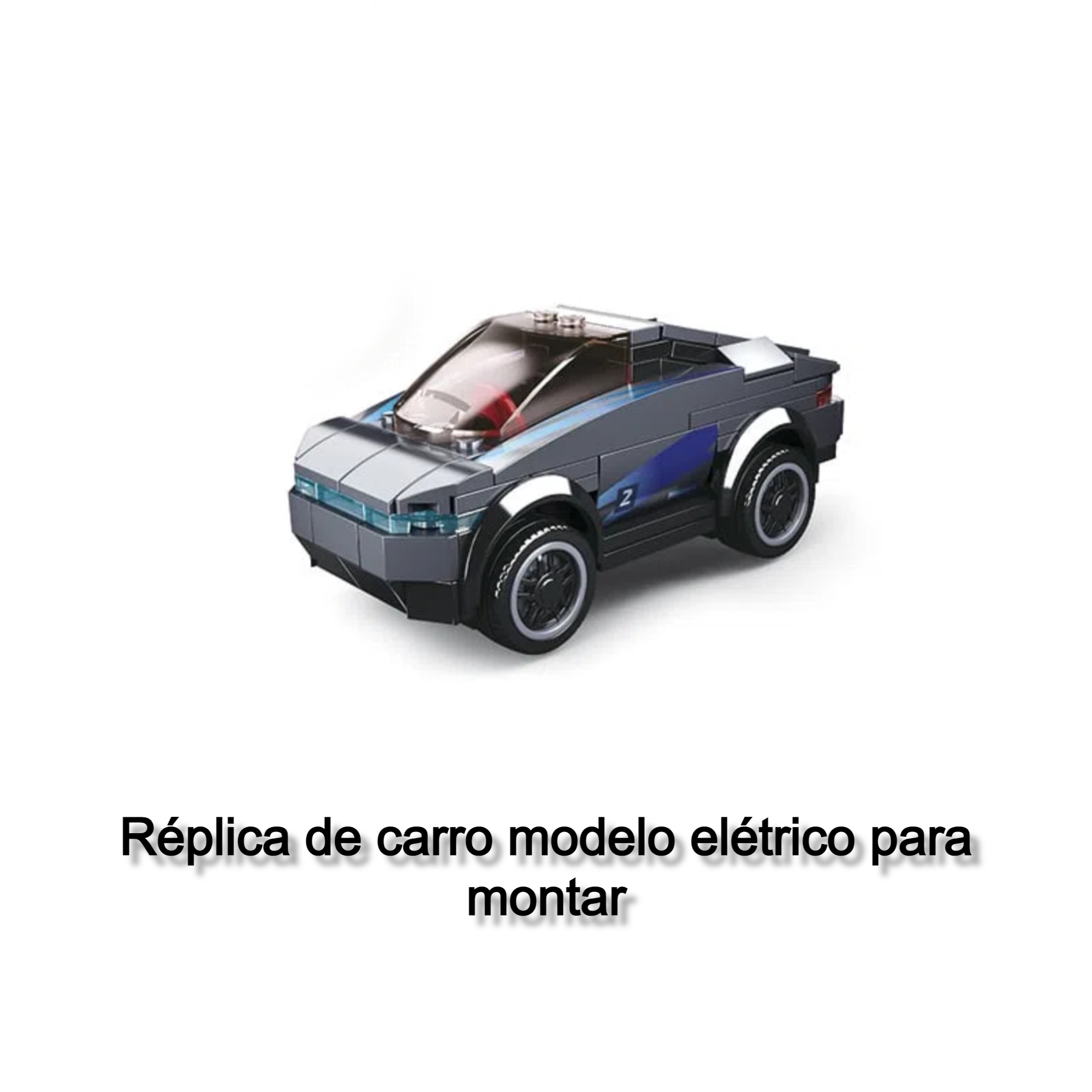 Brinquedo de Montar Réplica Carro Modelo Elétrico 136 Peças Xalingo - 2742.1