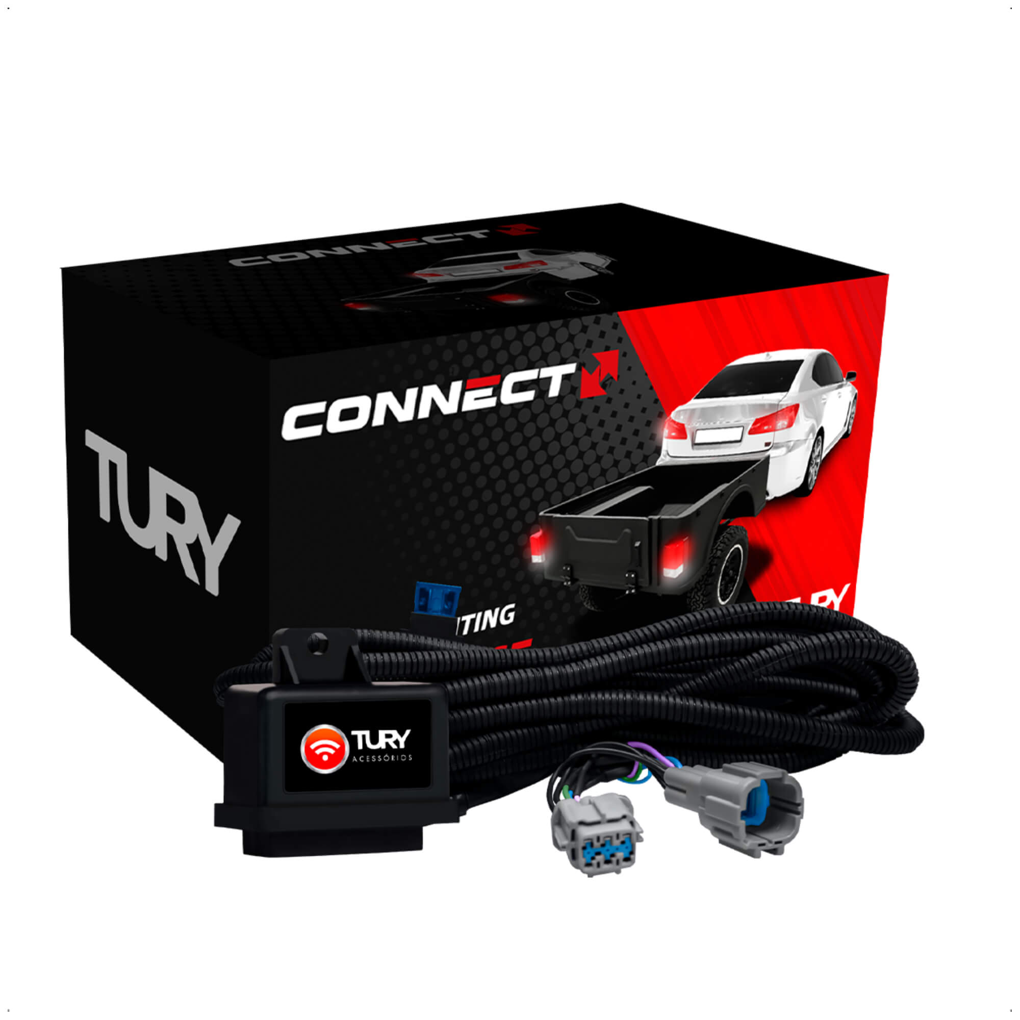 Módulo Proteção Elétrica p/ Engates em Veículos Etios Yaris a partir de 2015 Tury - CONNECT1CN