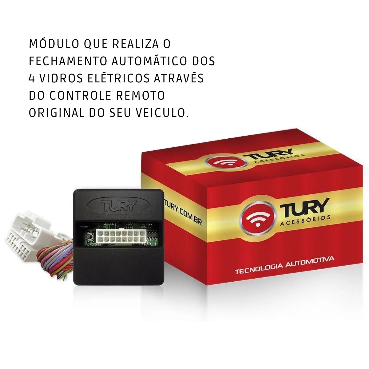 Módulo Vidro Elétrico Antiesmagamento Civic 2020+ Automático nas 4 portas Tury -LVX5.14DU