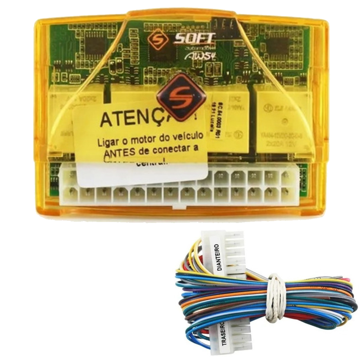 Módulo De Vidro Elétrico Universal 4 Portas Subida/Descida Automática Antiesmagamento AW54-Soft
