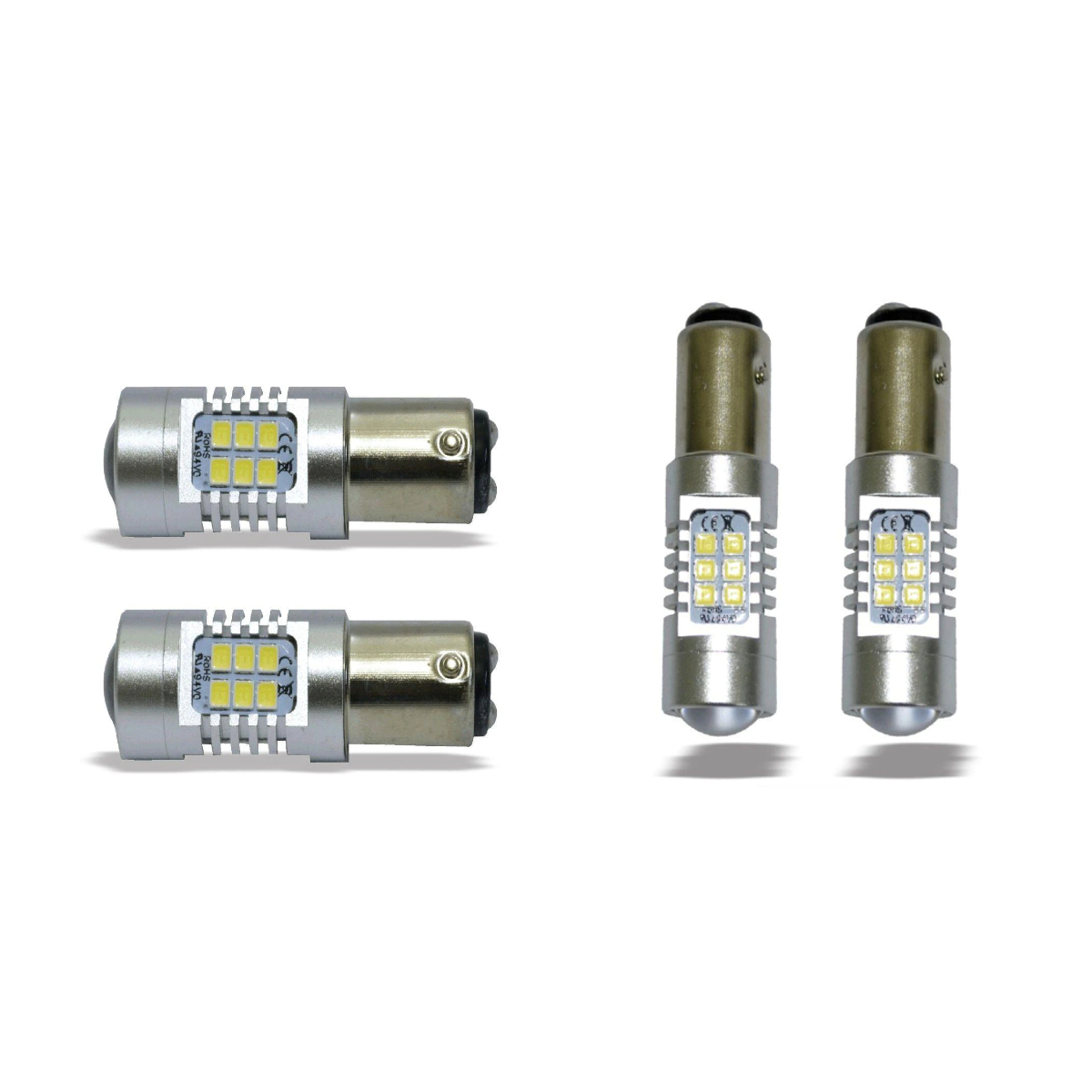 Lâmpada R8 1157 BAY 15D 33W 50000Hrs 12V-24V 990LM Duas Tonalidades 6000K-6500K