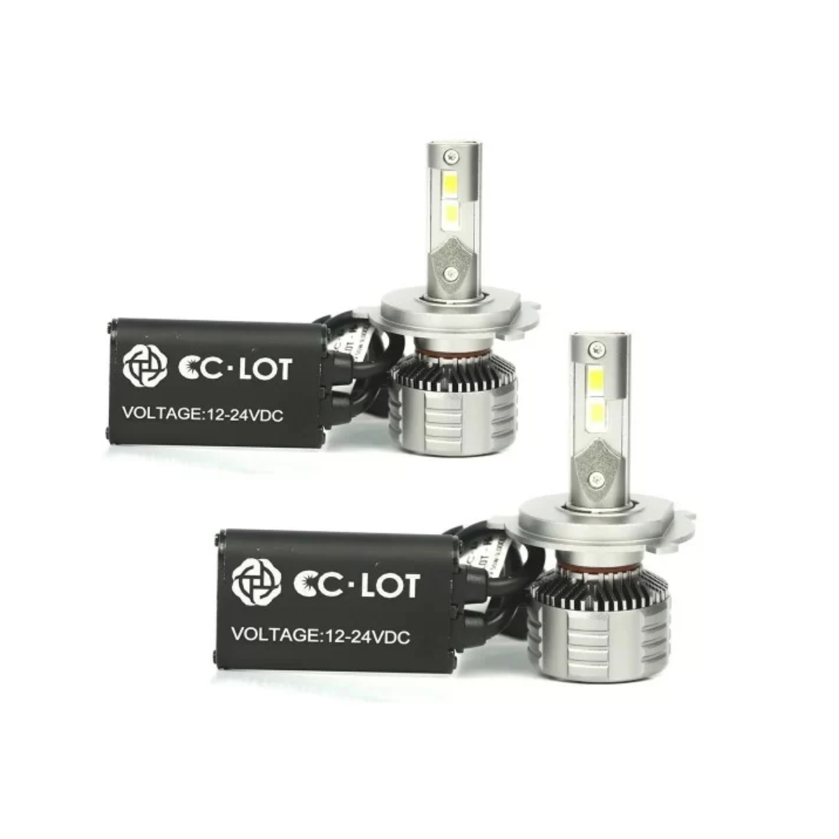 Kit Lâmpada Ultra LED CC-LOT Black Diamond H4 JR8 6000K com Canceller 9000 Lumens - YXF-F13-H4