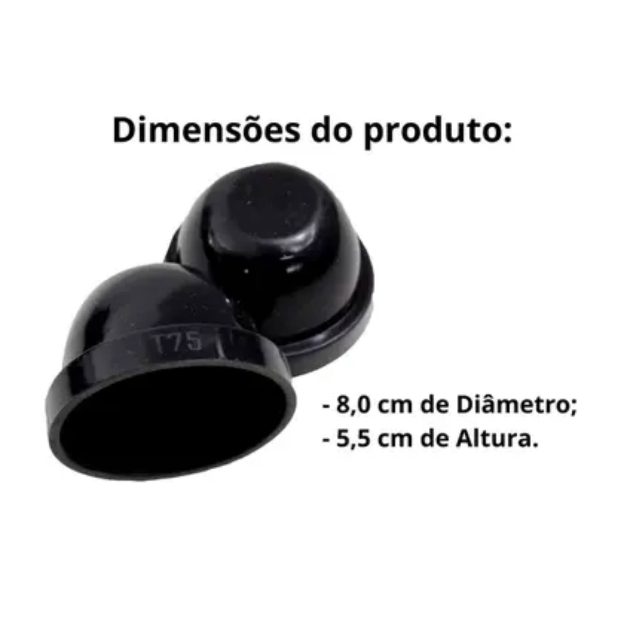 Par de Borracha, Bucha ou Tampa de Vedação para Farol Led G8/5,5 cm JR8 - JH0BVEDG11