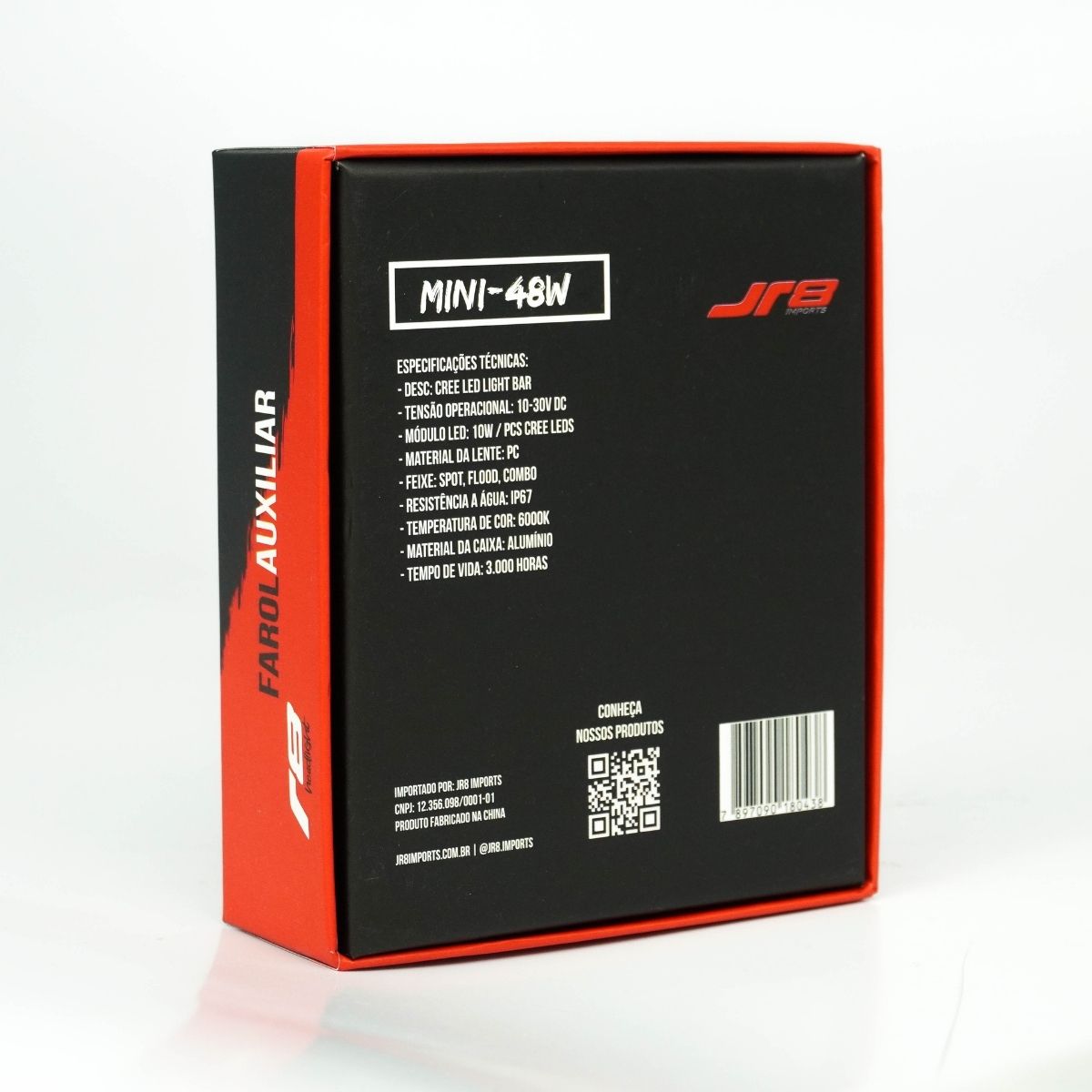 Farol Auxiliar Mini 48W 16 LED JR8