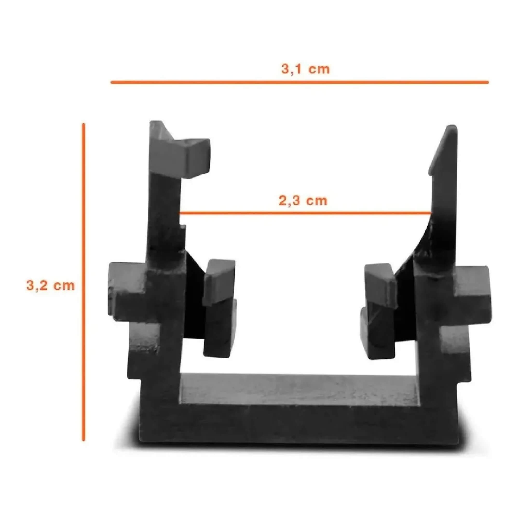 Par de Adaptadores p/ Xênon Lâmpada LED Halógena H1 Ford Focus Hatch Sedan JR8 - JH0ADAPH1