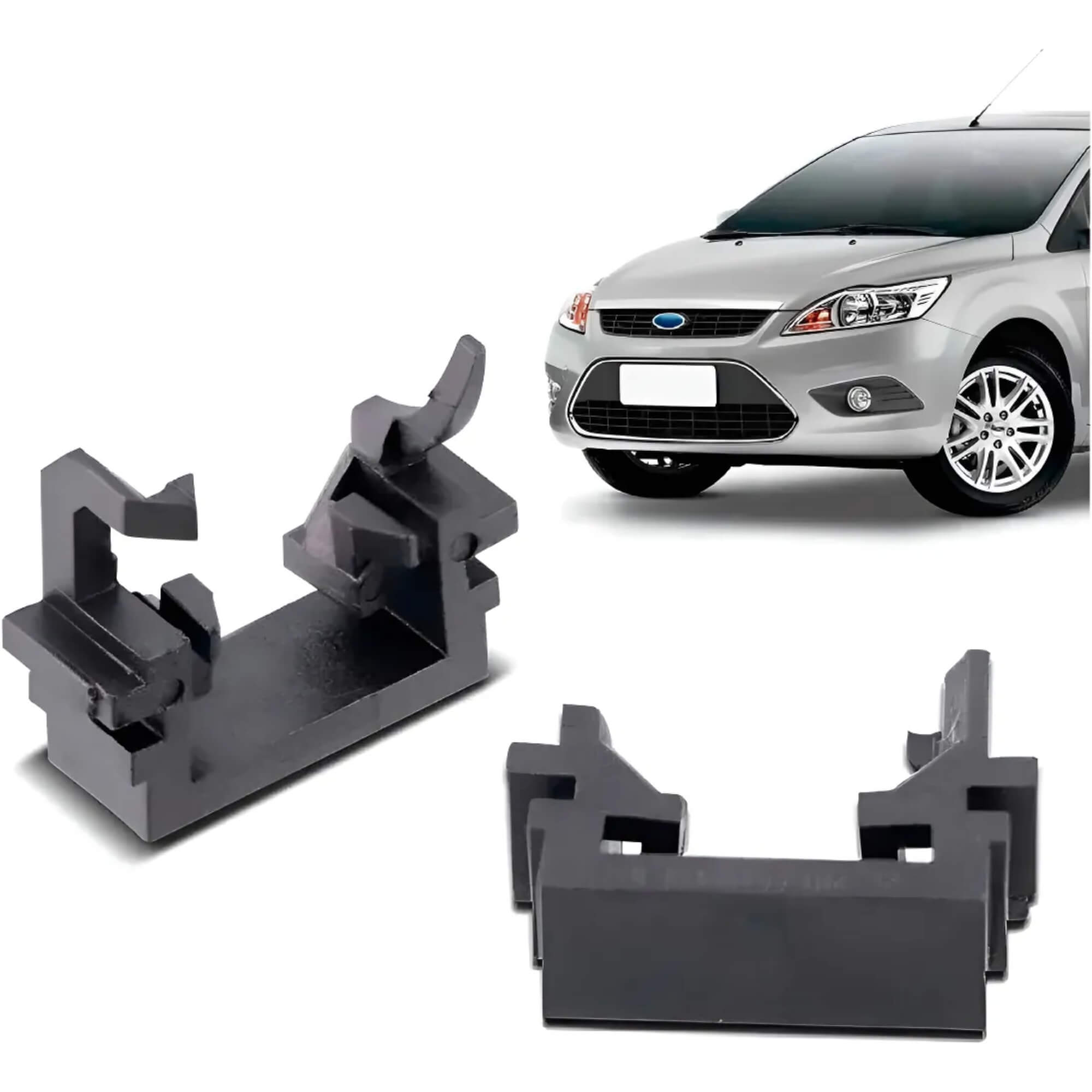 Par de Adaptadores p/ Xênon Lâmpada LED Halógena H1 Ford Focus Hatch Sedan JR8 - JH0ADAPH1