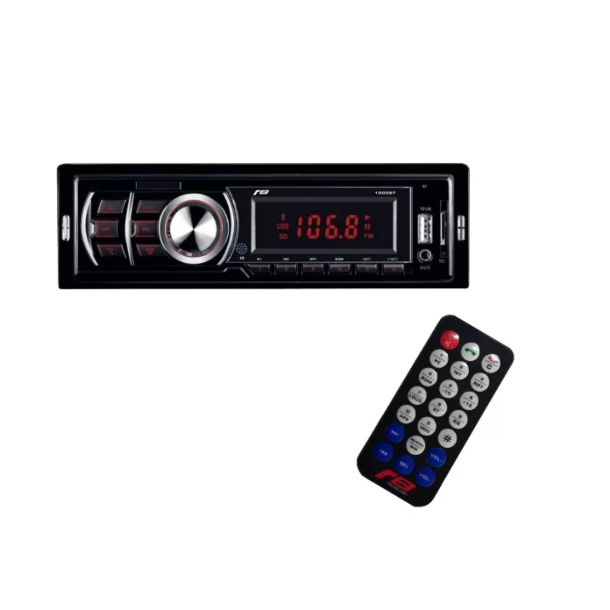 Rádio Automotivo Bluetooth USB / SD / AUX MP3 FM Micro SD LED JR8 - JT1000BT