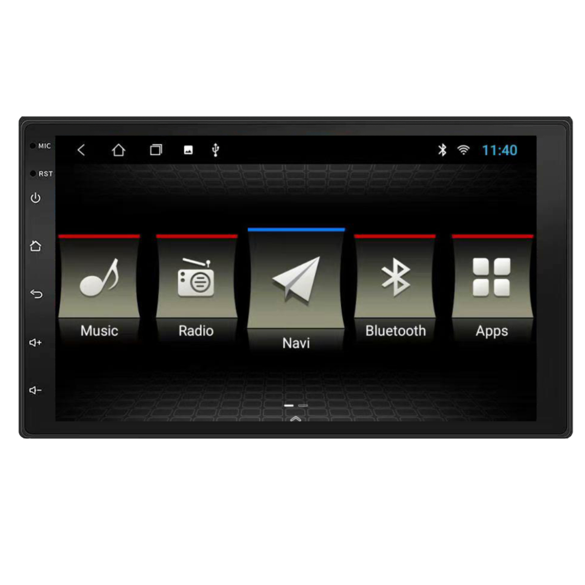 Central Multimídia 2 Din 10 JR8 10 Pol 1024x600 Bluetooth/Android/USB/GPS/Wi-fi - JT30MSLIM10