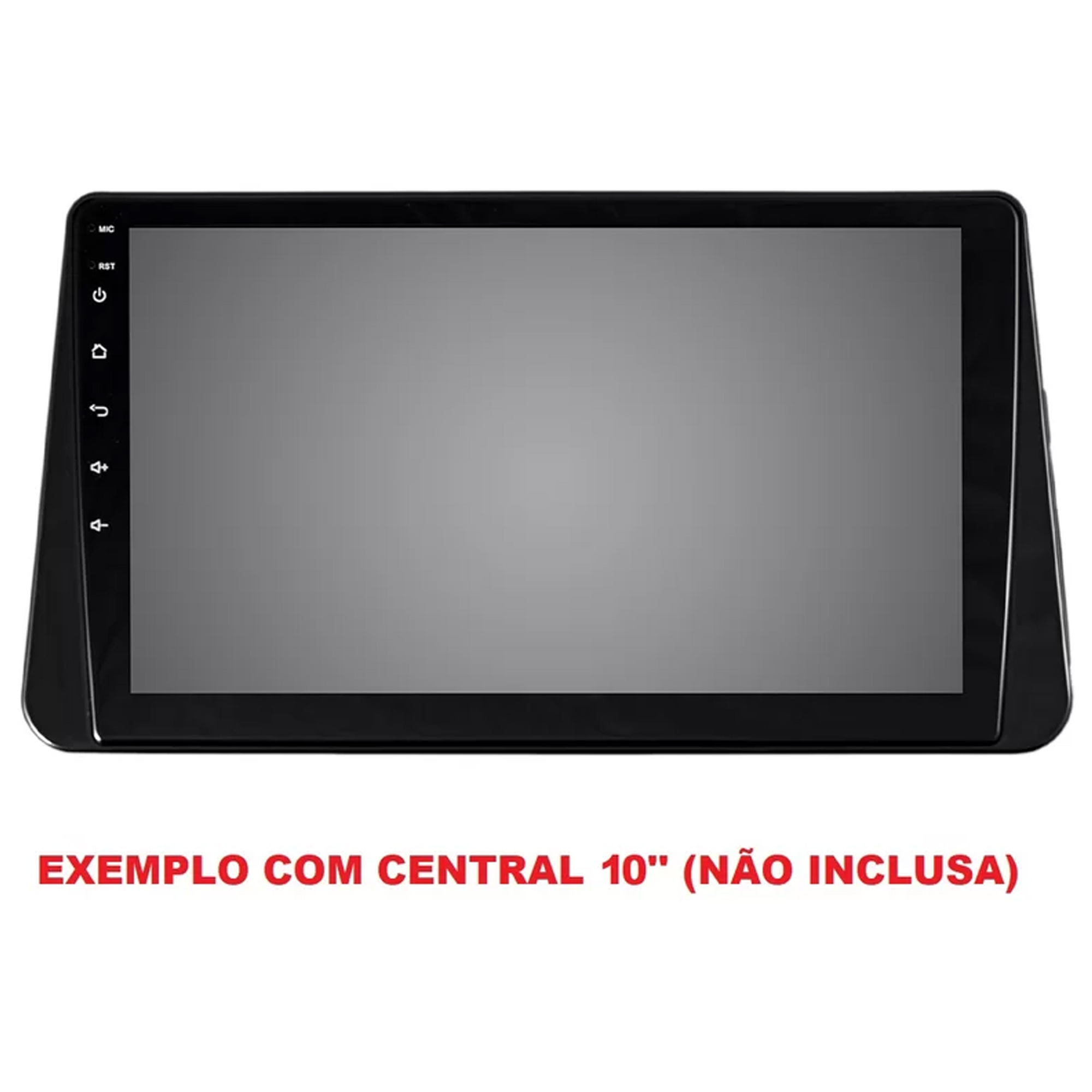 Moldura Kicks JR8 10" com Conectores com Cambus Moderna Preta