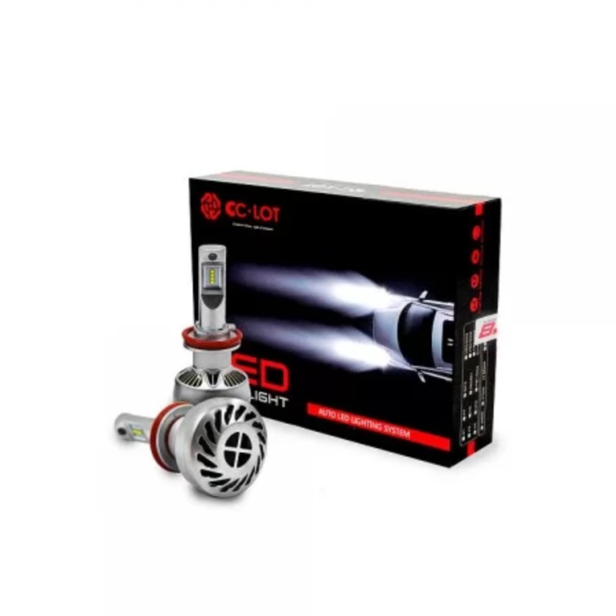 Kit Lâmpada Super LED H15 6000K com Cooler/Canceller CC-LOT JR8 - YXF-LC3-H15