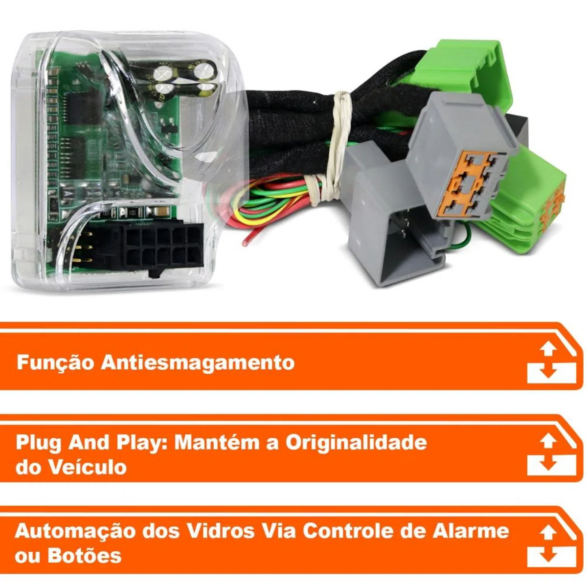 Módulo de Vidro Elétrico Soft Infinity Antiesmagamento Ka Hatch Ka+ Sedan 2020 - AA.28.0072