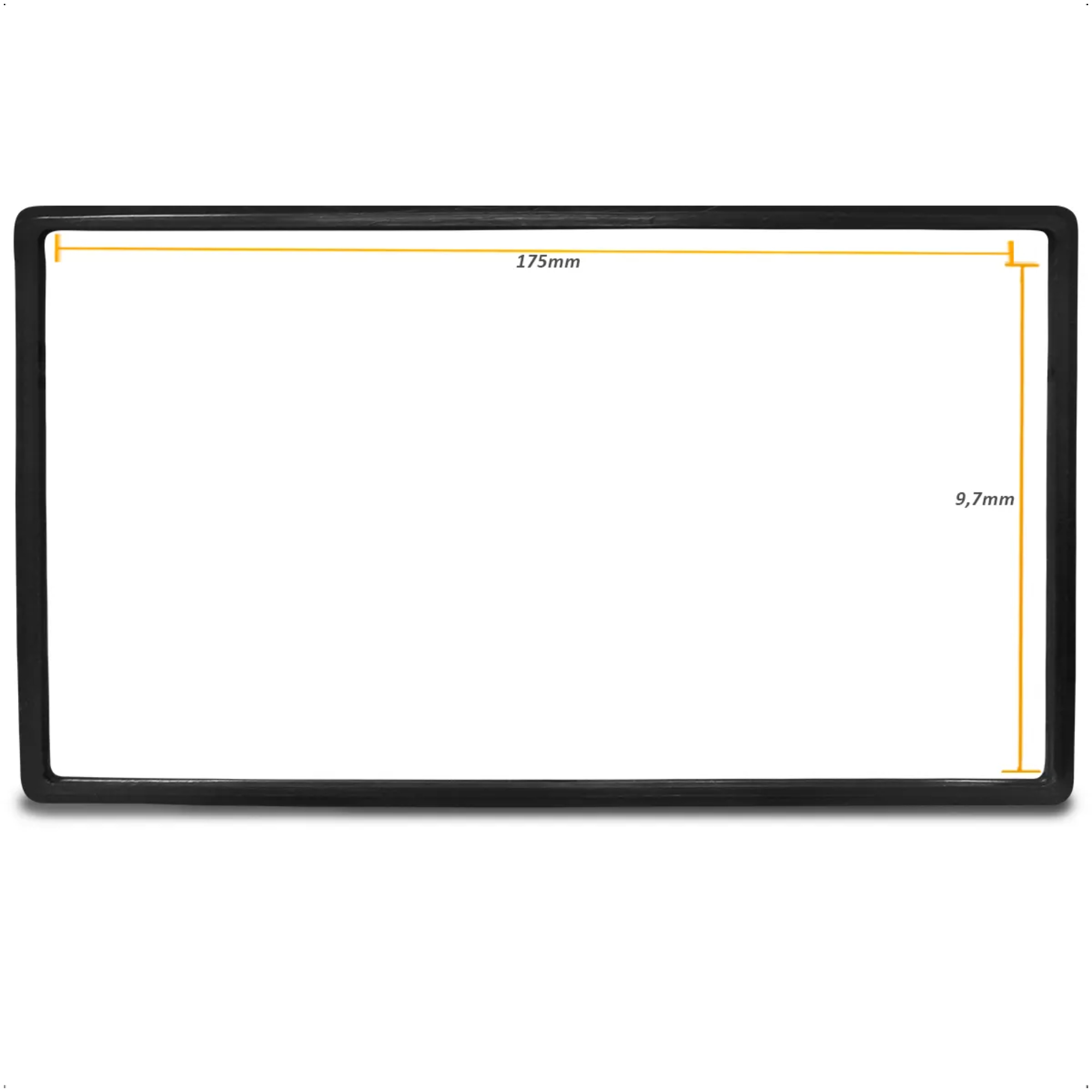 Moldura 2 Din 7 Polegadas Mobi 2016 2017 2018 2019 2020 2021 2022 Marrom Expex - EPX FT-550