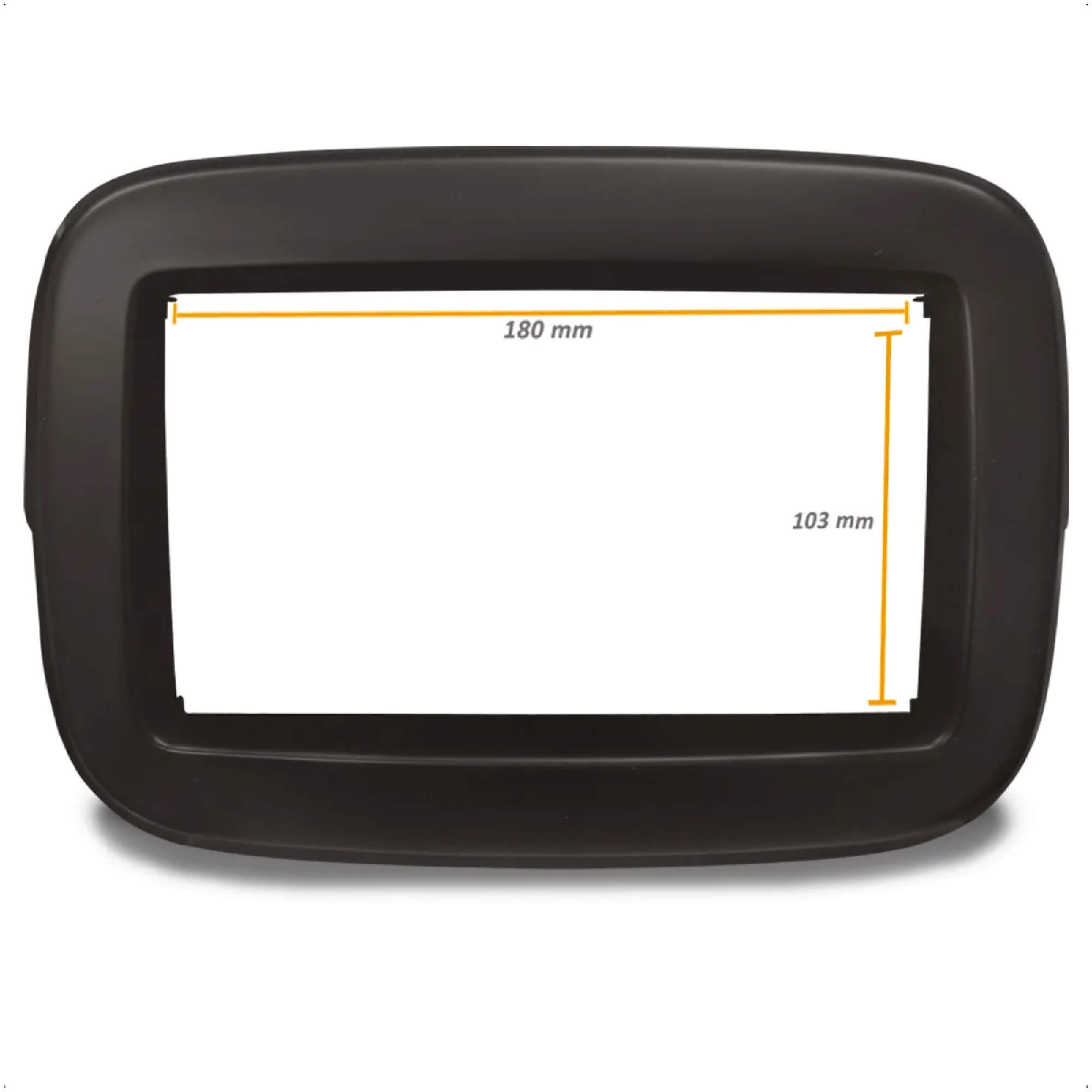 Moldura 2 Din 7 Polegadas Mobi 2016 2017 2018 2019 2020 2021 2022 Marrom Expex - EPX FT-550