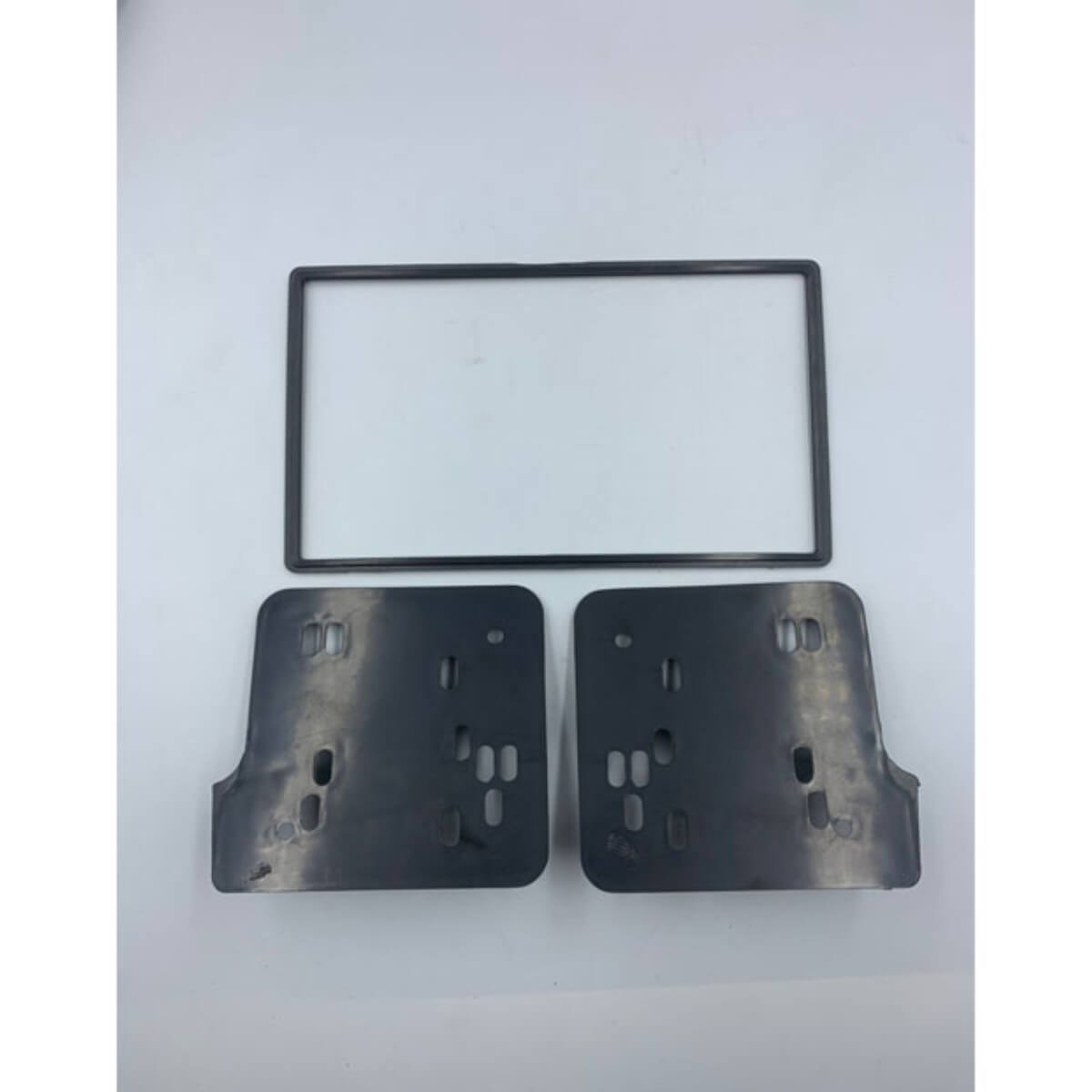 Moldura Painel HB20 2012-2019 s/ Aro do Difusor Ar Prata 2 Din (Chinês e Japonês) JP/CH-EPX HY-554