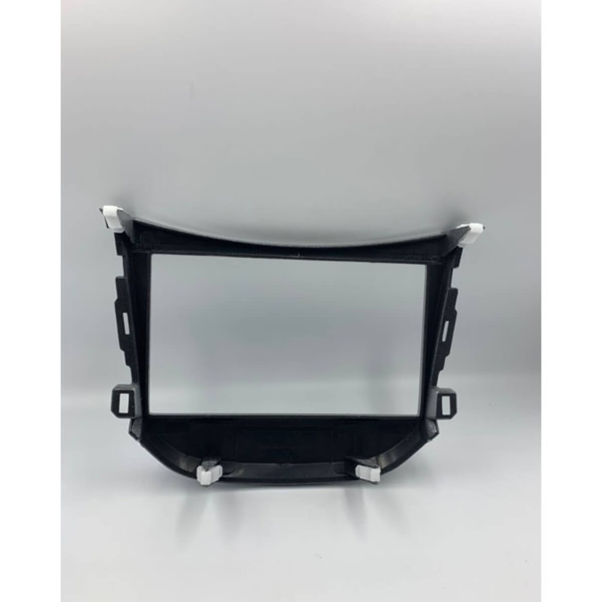 Moldura Painel HB20 2012-2019 s/ Aro do Difusor Ar Prata 2 Din (Chinês e Japonês) JP/CH-EPX HY-554