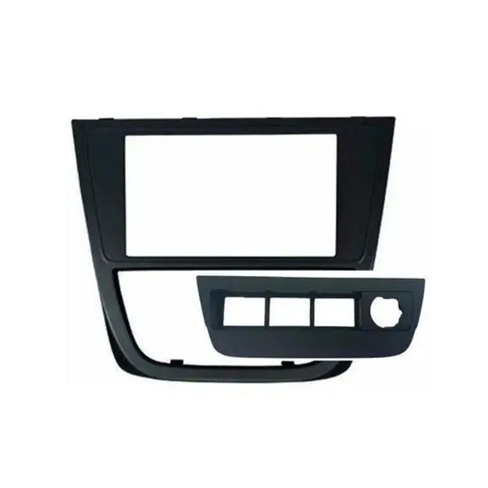 Moldura 2 Din Gol/ Voyage/ Saveiro Cross/Tropper G5 Cinza JP/CH Com Botão Expex - EPX VW-558