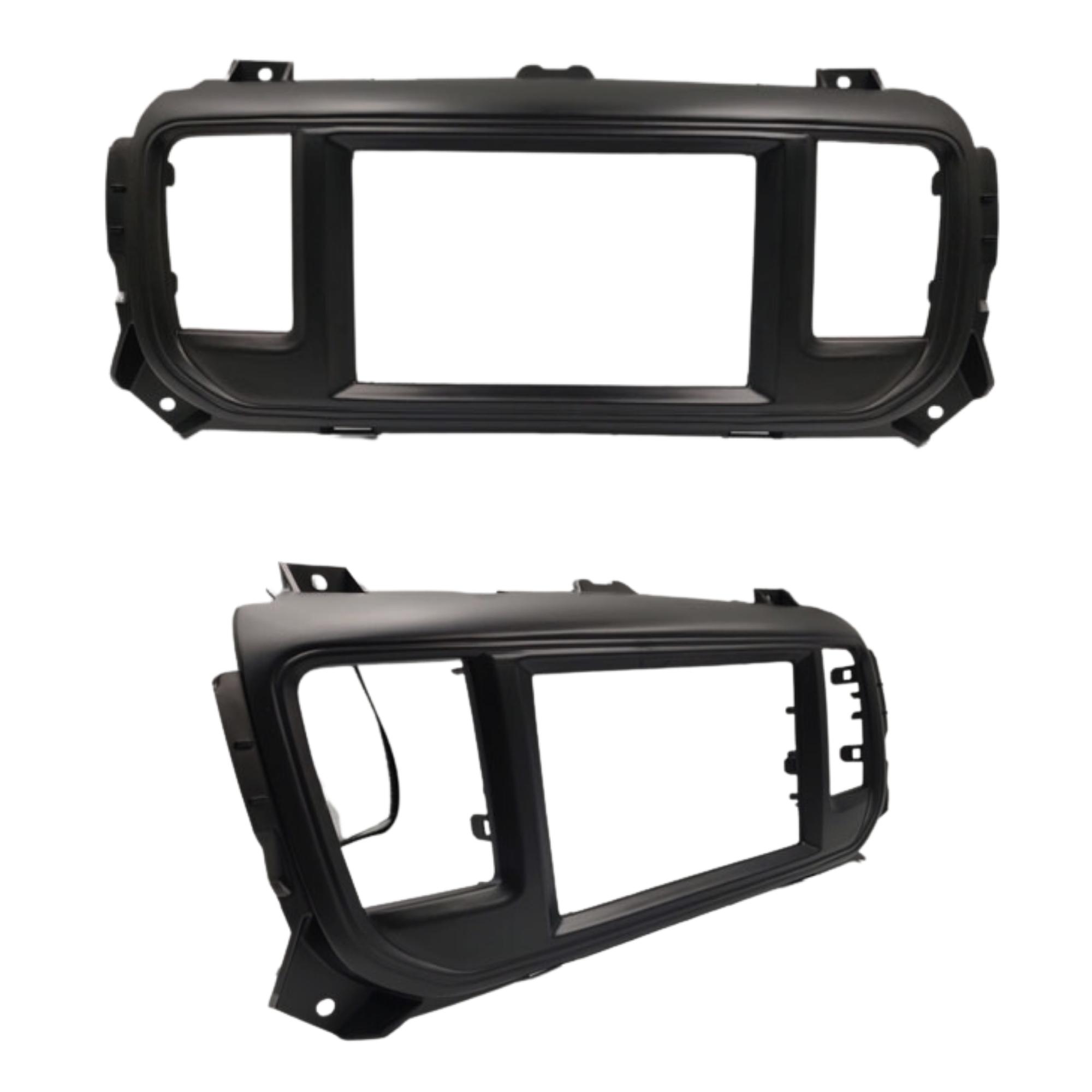 Moldura 2 Din Expert / Jumpy 2018 em diante JP/CH Preta Expex - EPX PG-560