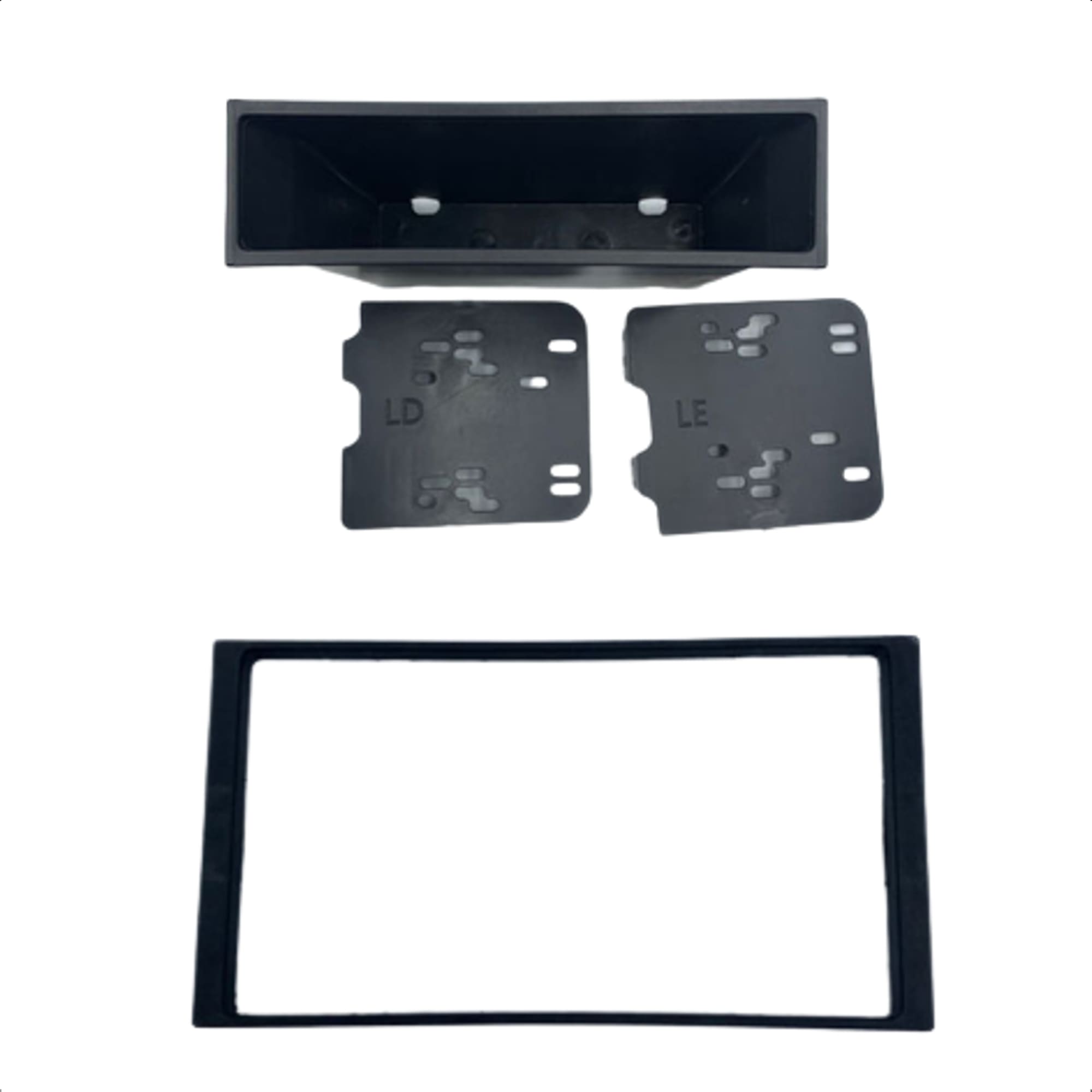 Moldura 1/2 Din Padrão Japonês Sportage 1995 - 2003 Preto JP Expex - EPX KI-561