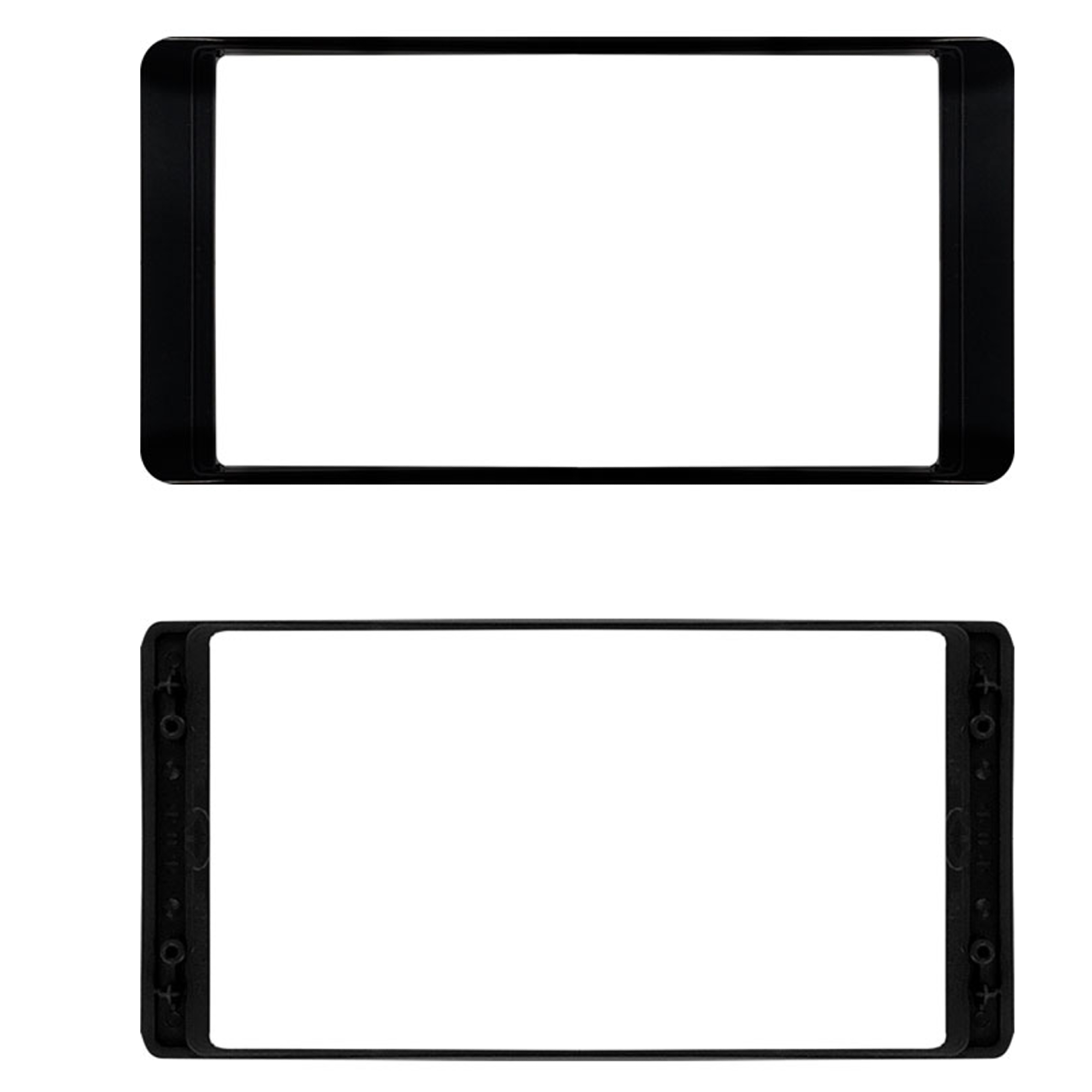 Moldura 7pol 1 DIN / 2 DIN Brack Piano Outlander 2014-2021 / Triton 2014-2021-Expex EPX MT-562