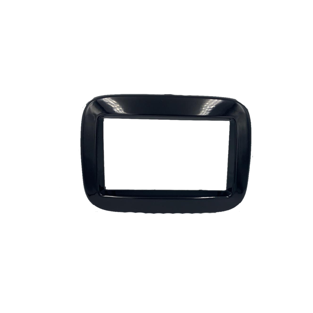 Moldura 2 Din Black Piano Fiat Mobi Básico 2016-2022 s/ Som de Fábrica  Expex-EPX FT-549